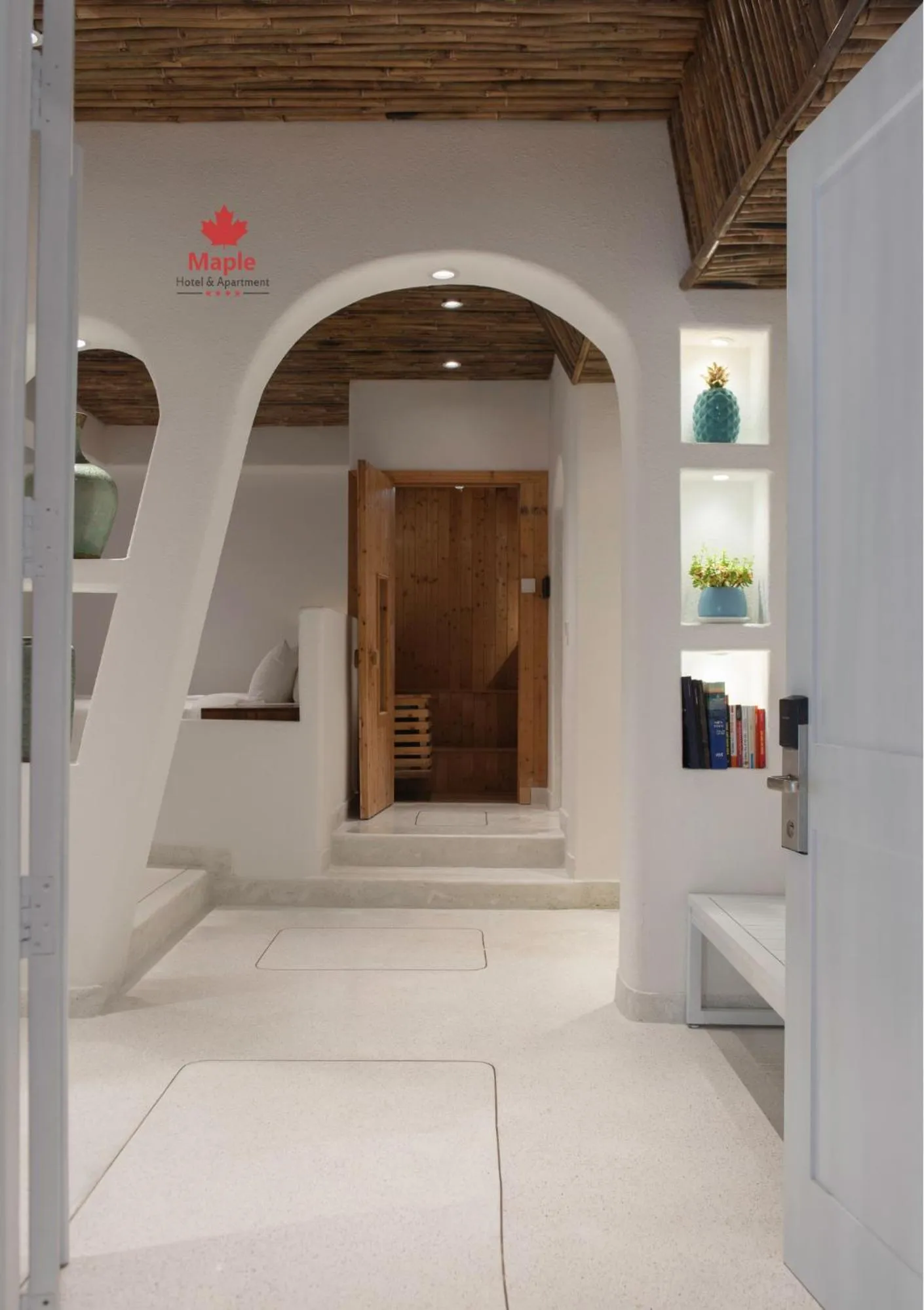 Sauna, Bed in Maple Hotel & Apartment