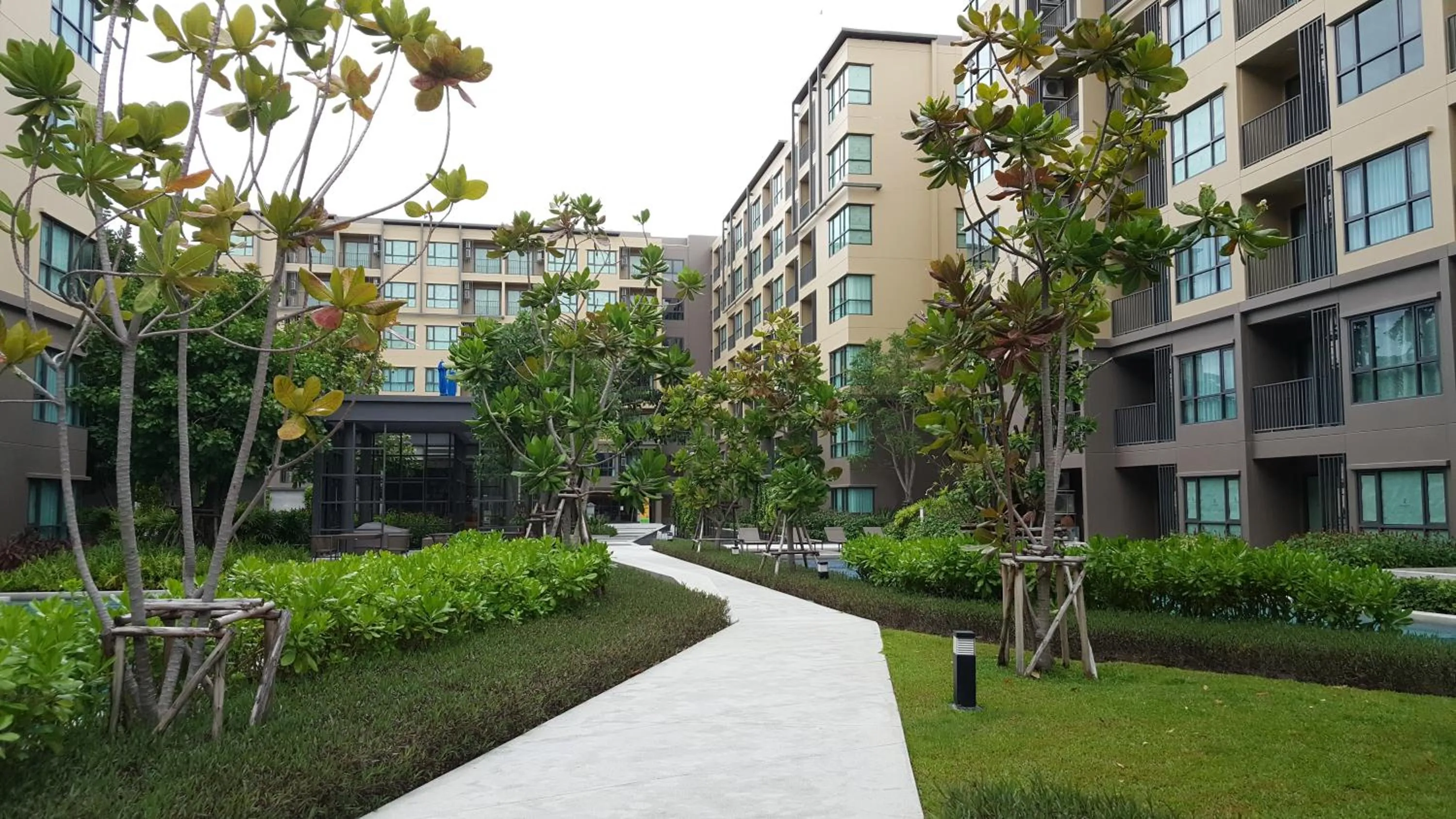 Garden in Rain Cha-am by Obbset