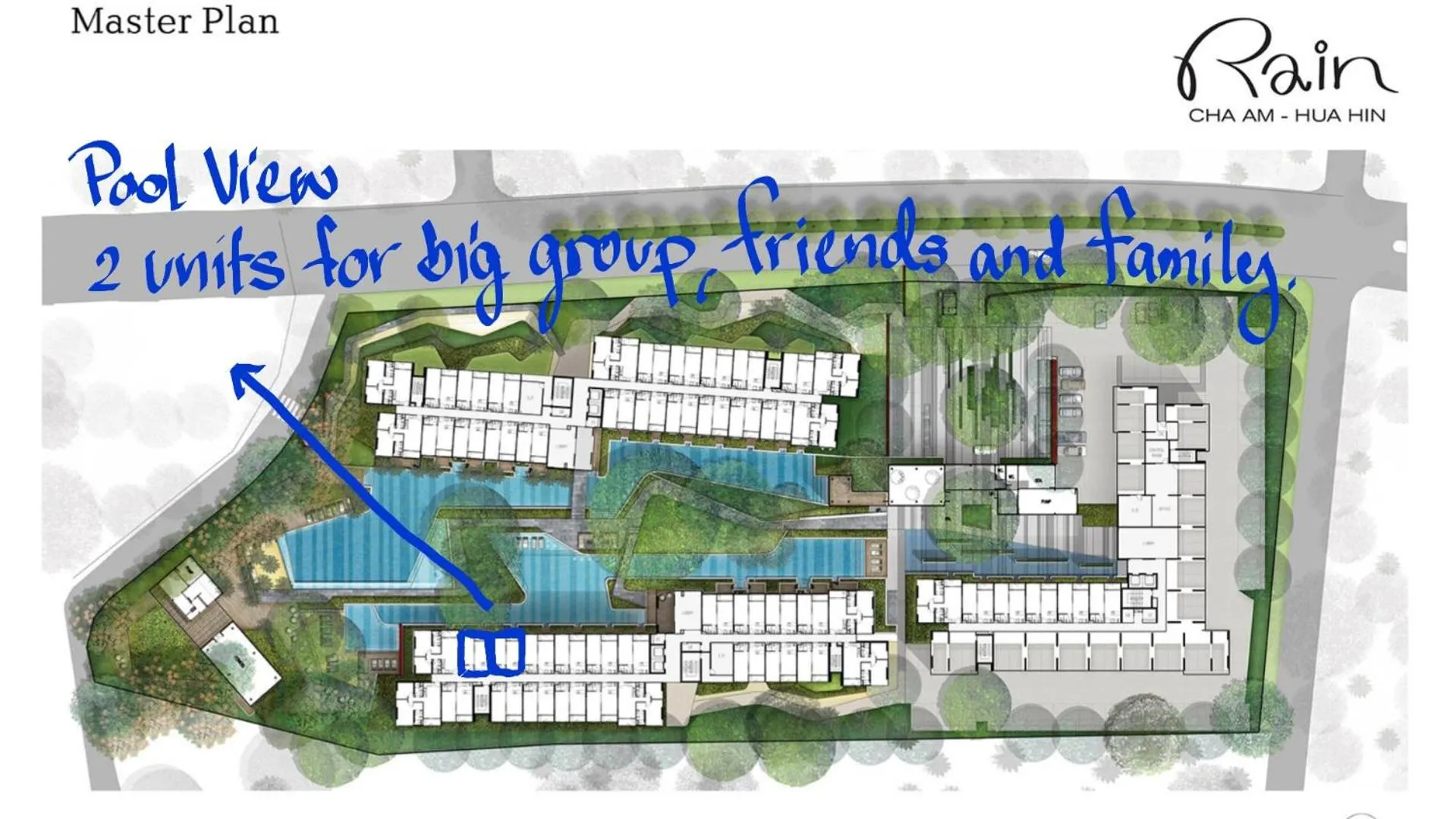 Floor plan in Rain Cha-am by Obbset