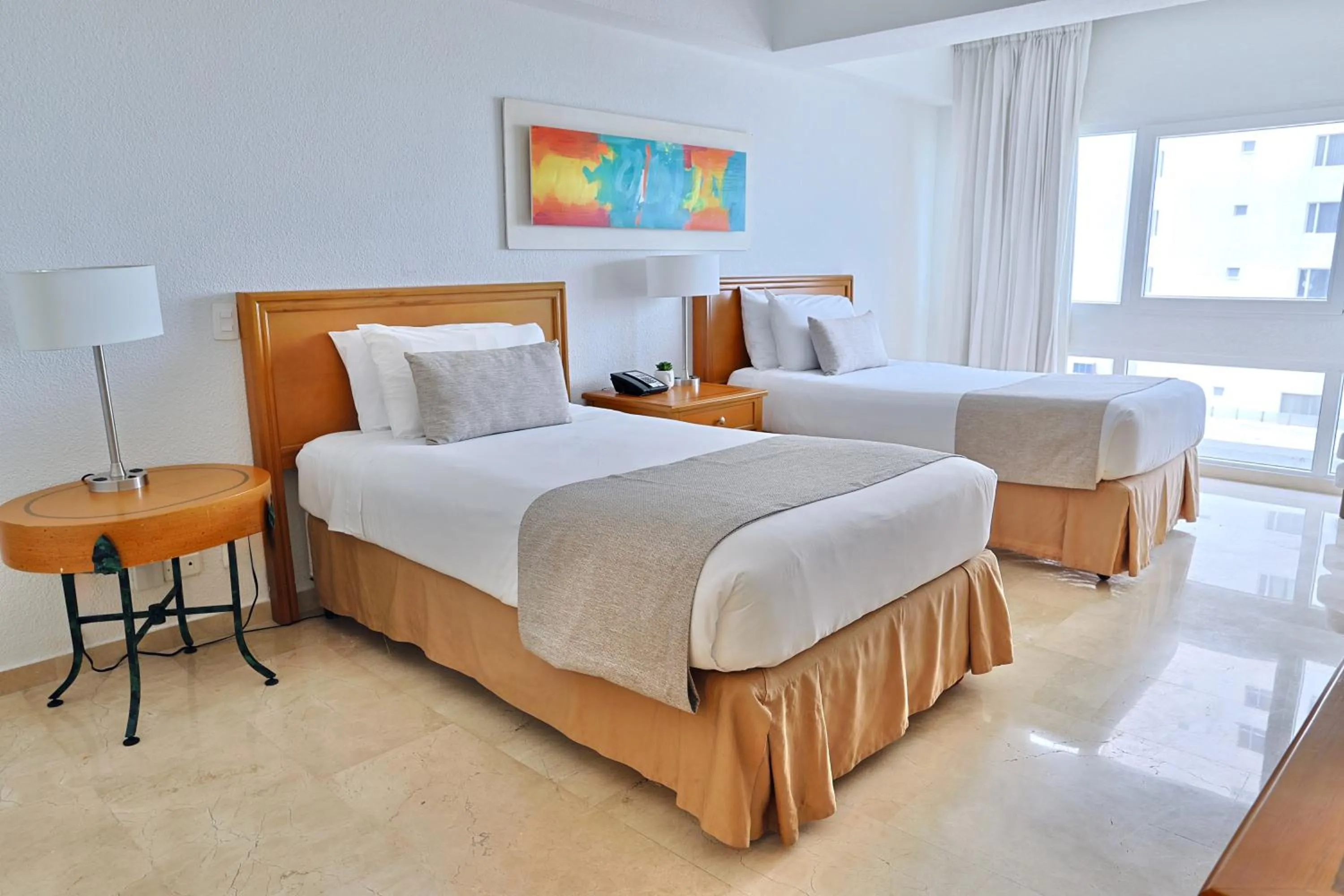 Bed in Hotel Almirante Cartagena Colombia