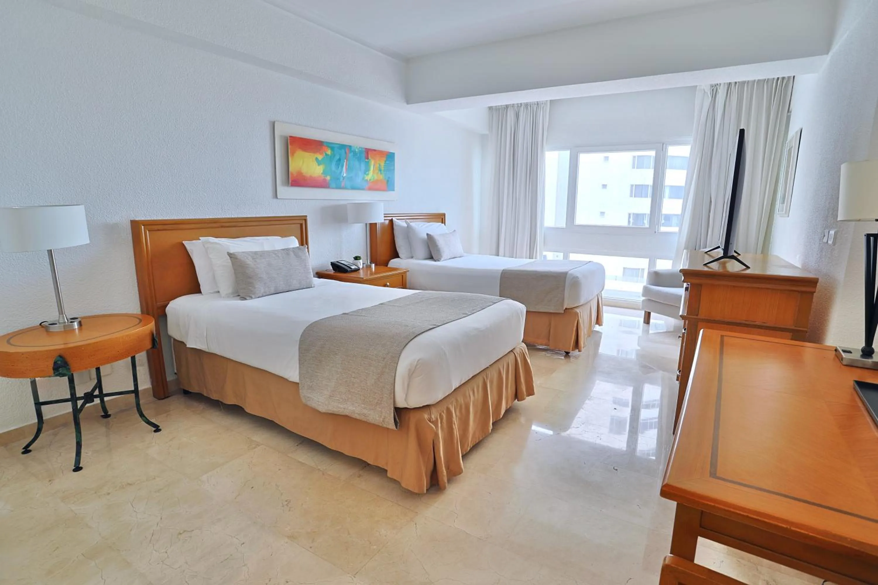 Bed in Hotel Almirante Cartagena Colombia