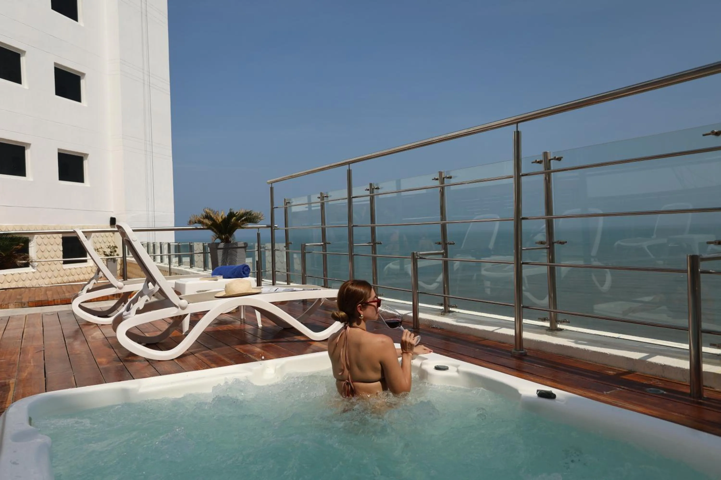 Hot Tub in Hotel Almirante Cartagena Colombia