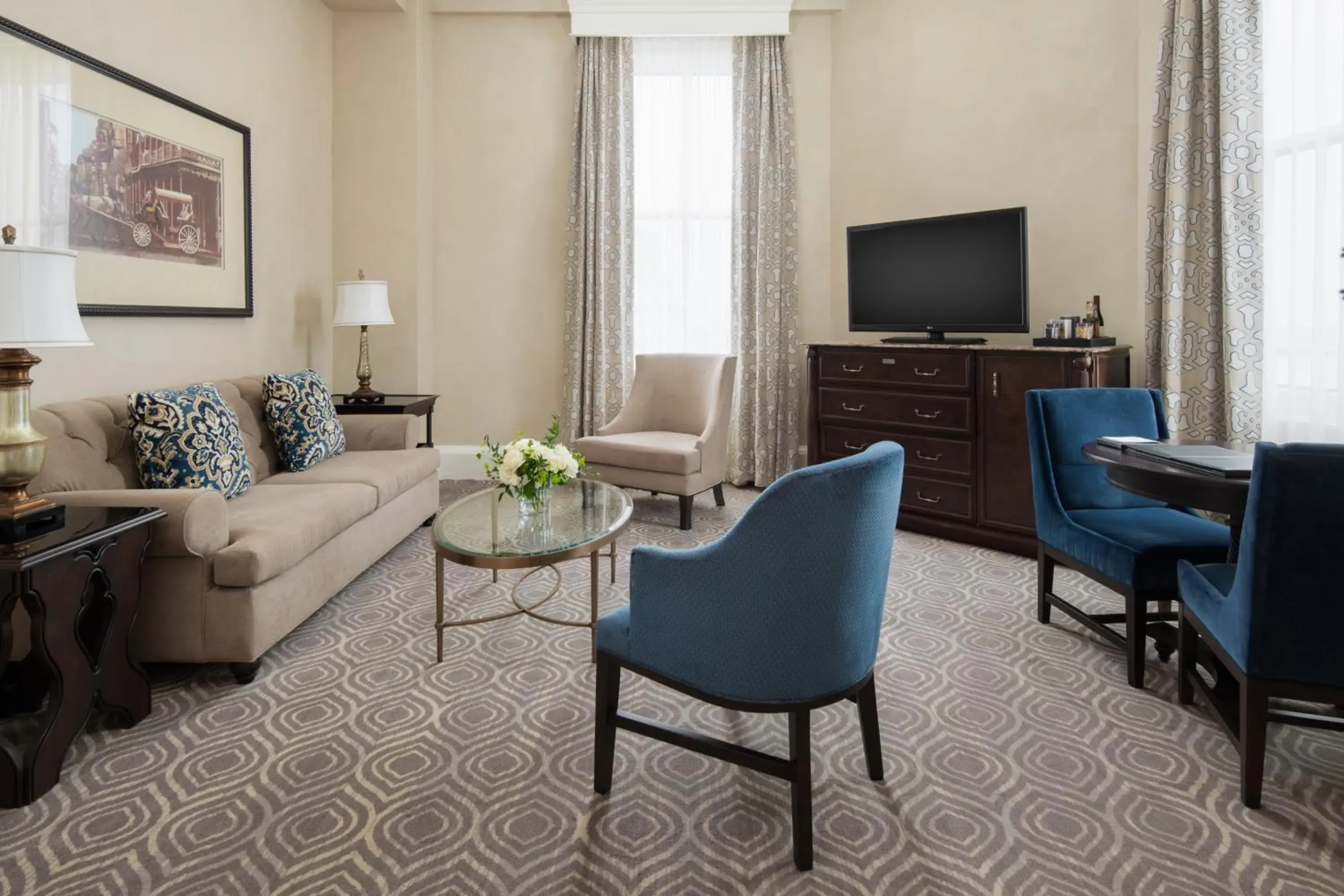 One-Bedroom Presidential King Suite in The Roosevelt Hotel New Orleans - Waldorf Astoria Hotels & Resorts One-Bedroom Presidential King Suite in The Roosevelt Hotel New Orleans - Waldorf Astoria Hotels & Resorts