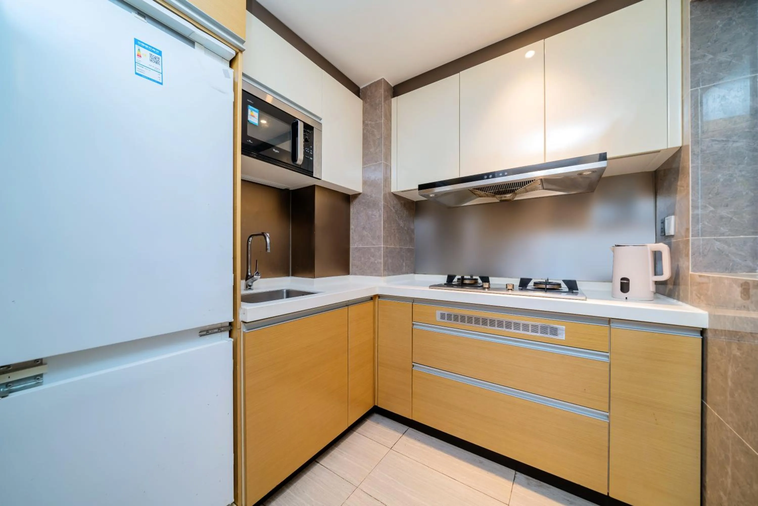 Kitchen or kitchenette in Heefun International Apartment - Free Shuttle to Canton Fair