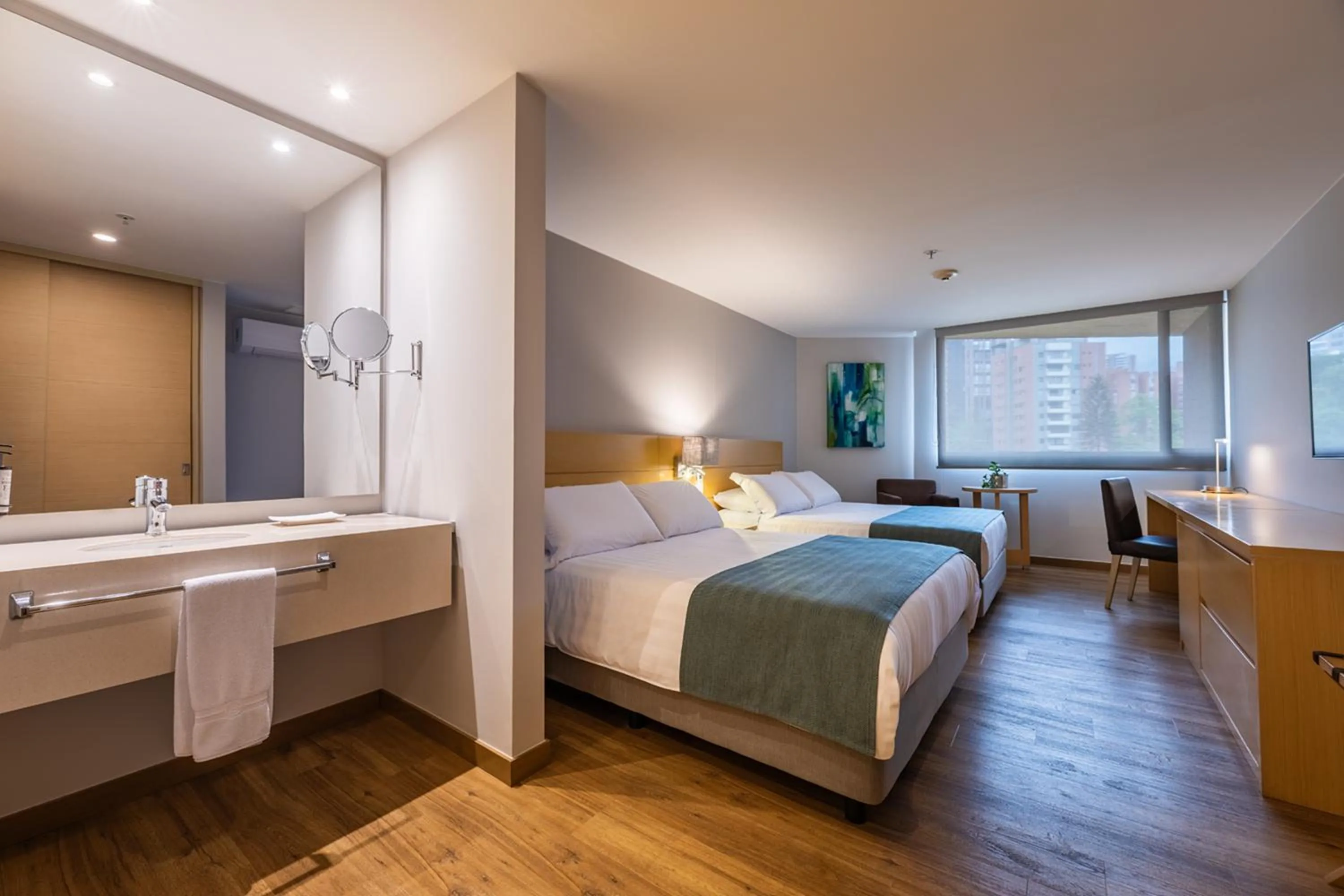 Bed in Hotel Estelar Blue