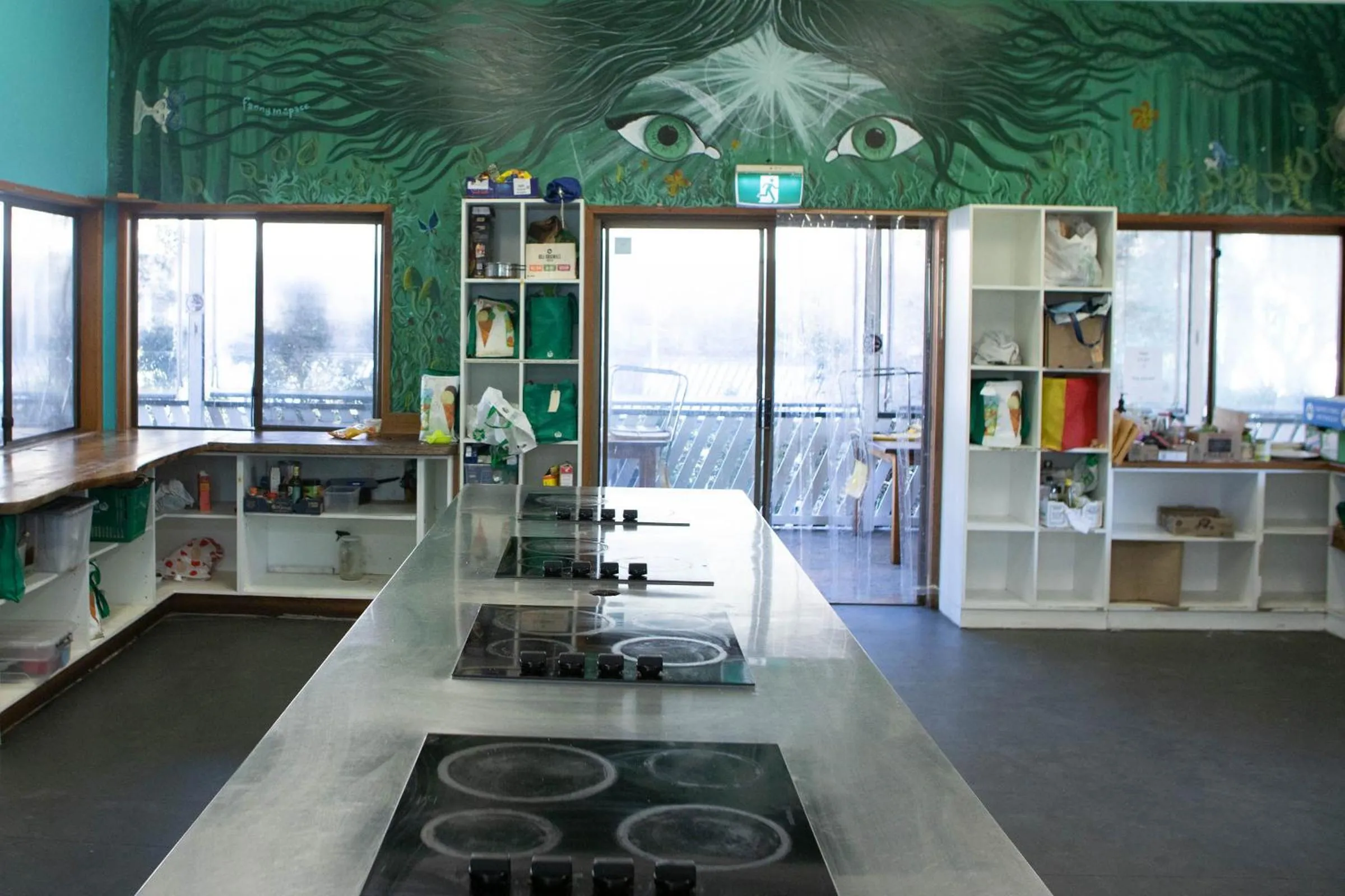 Communal kitchen in Arts Factory by Nomads