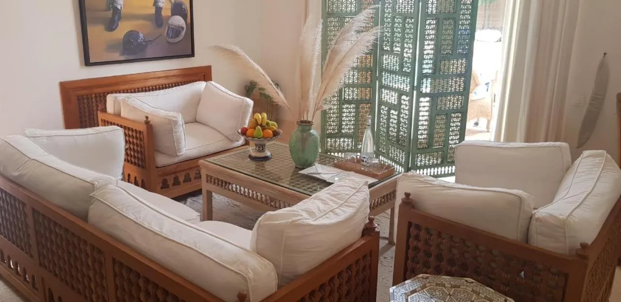 Seating area in Palais Claudio Bravo