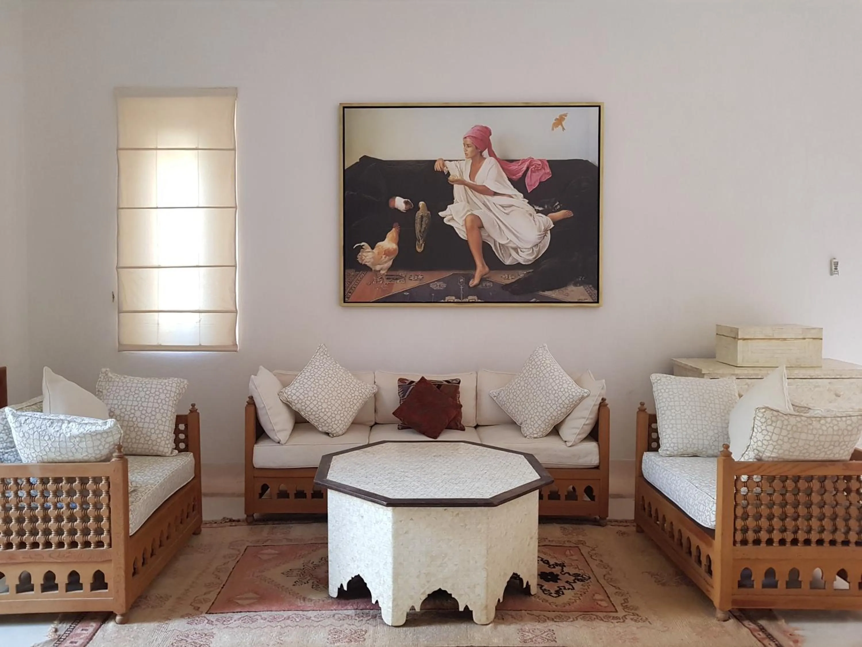 Living room in Palais Claudio Bravo