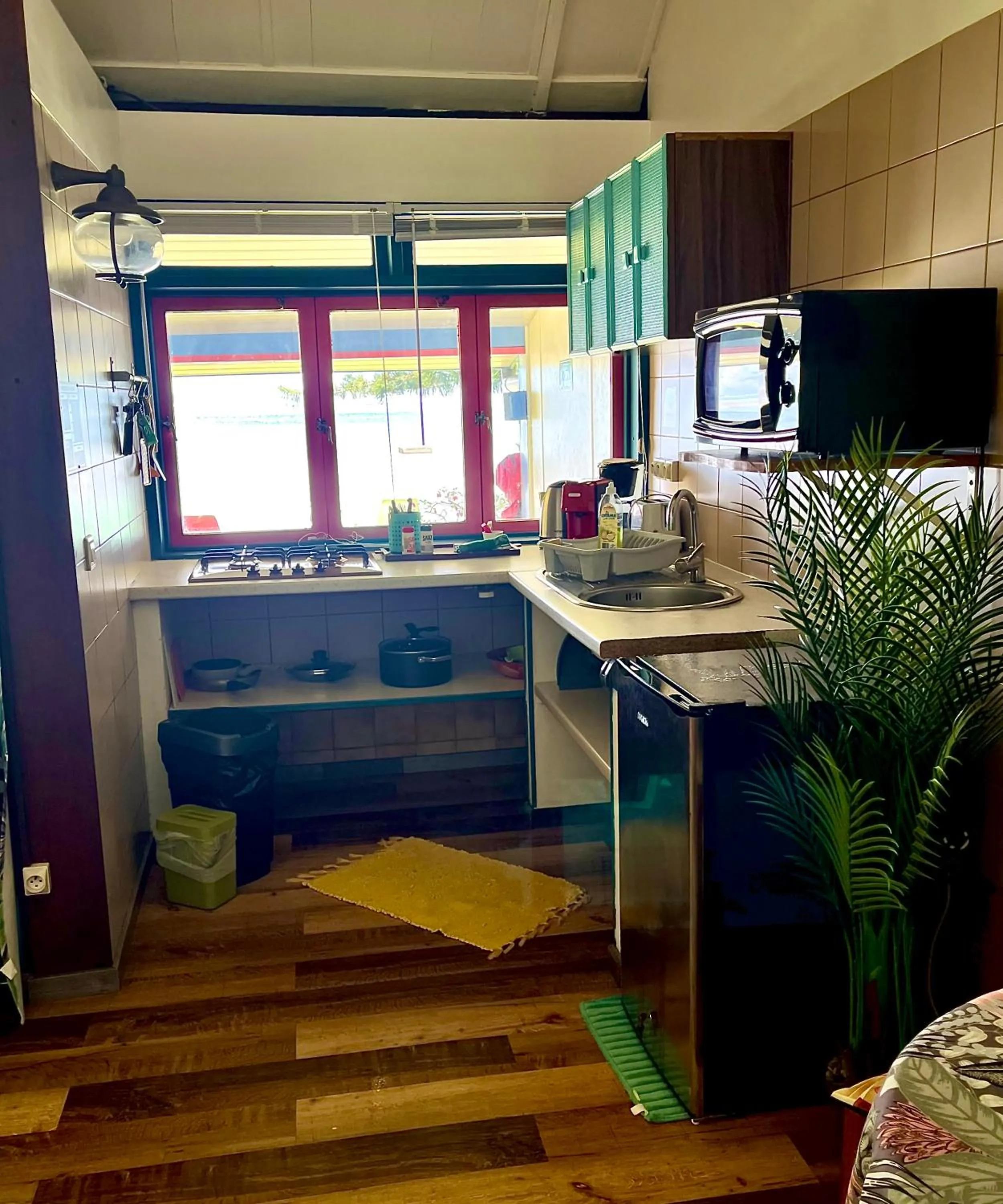 Kitchen or kitchenette in Linareva Moorea Beach Resort