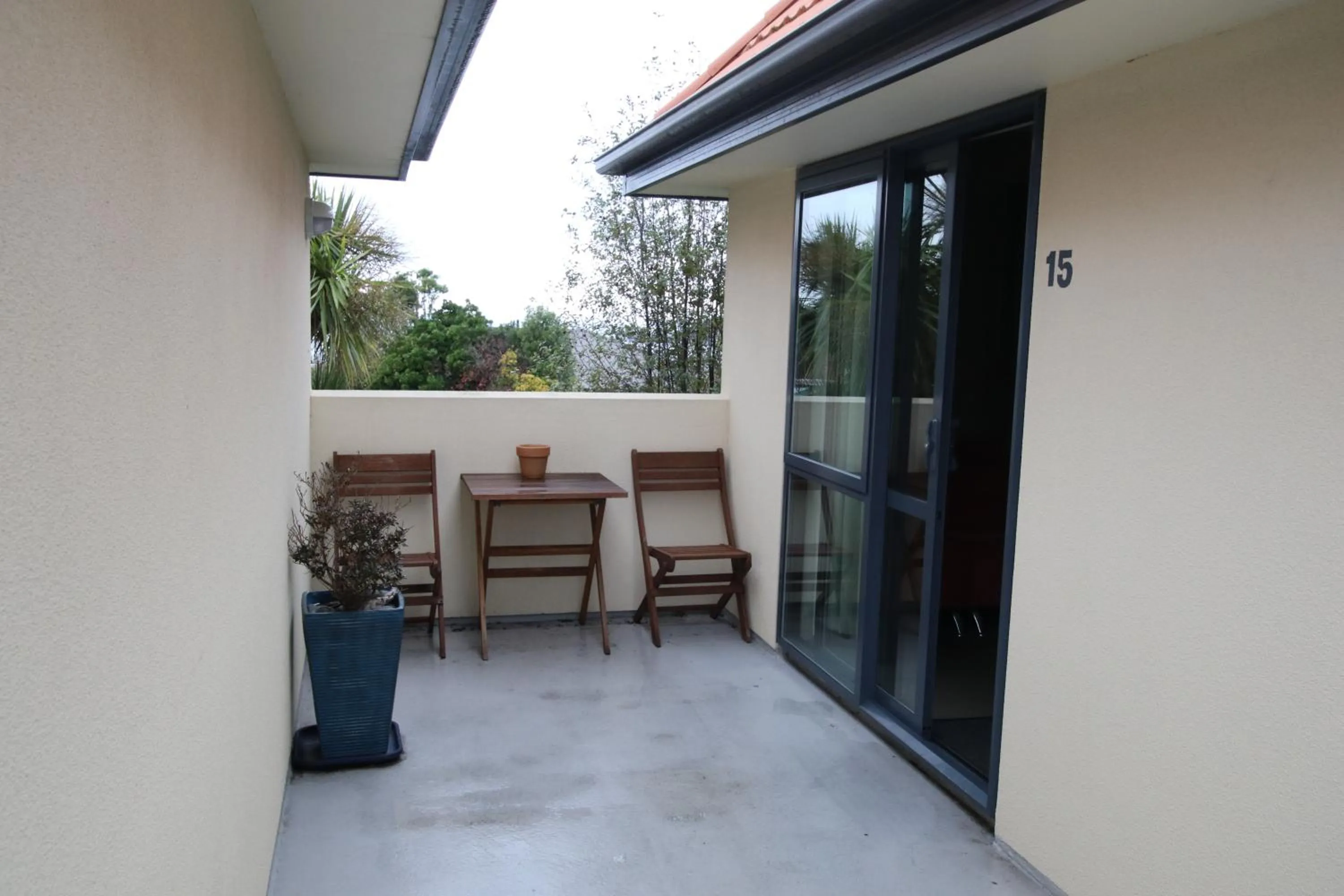 Patio in Bella Vista Motel Kaikoura