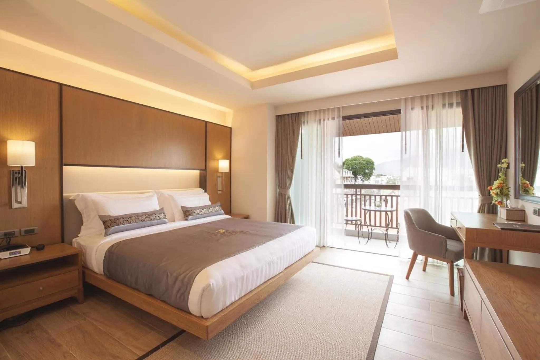 View (from property/room), Bed in Jomkitti Boutique Hotel