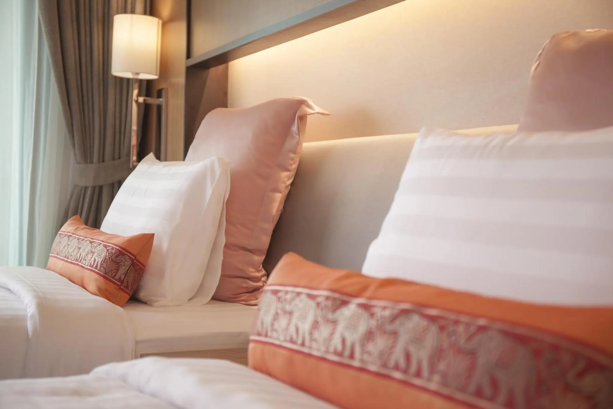 Bed in Jomkitti Boutique Hotel