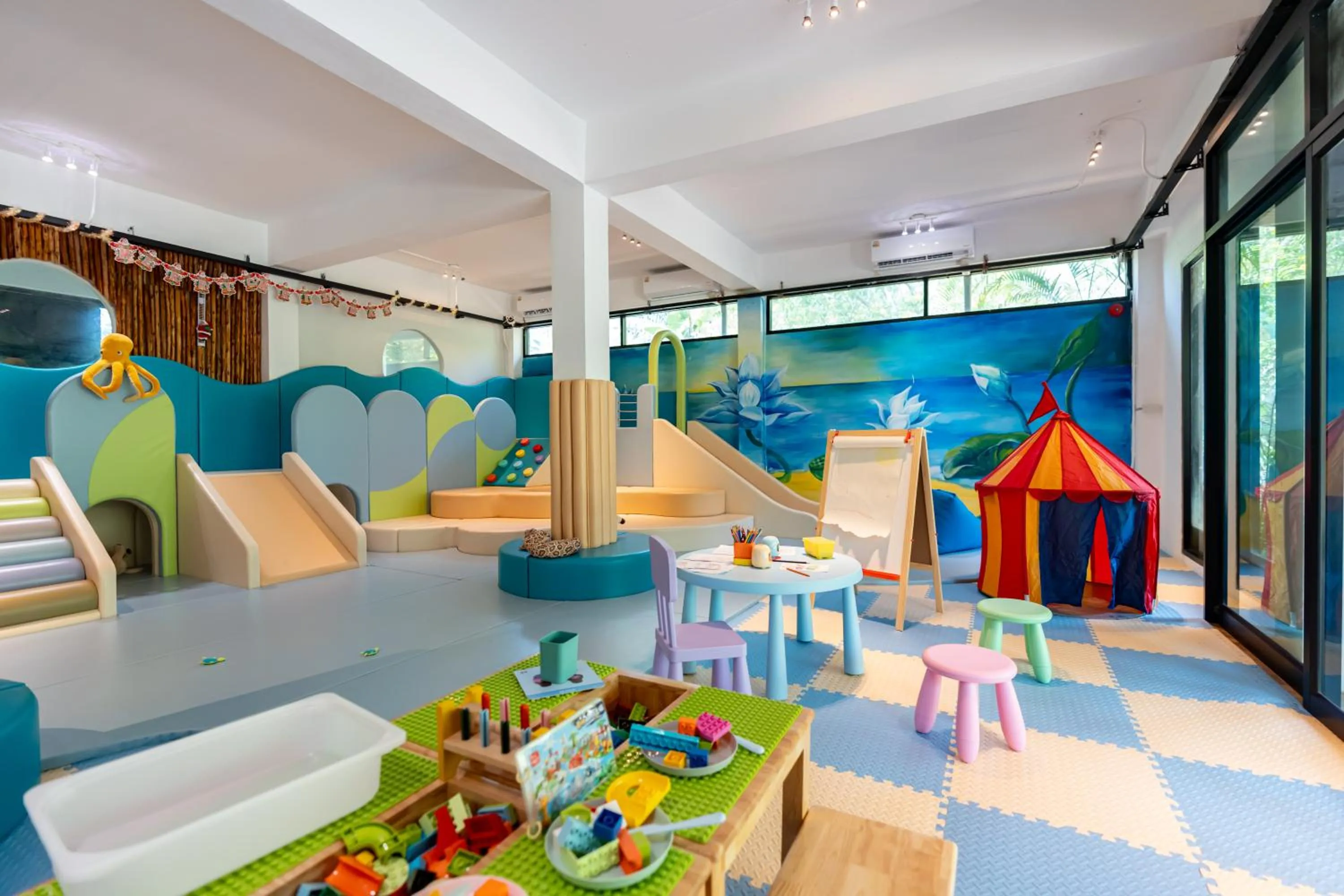 Children play ground in Koh Mak White Sand Beach