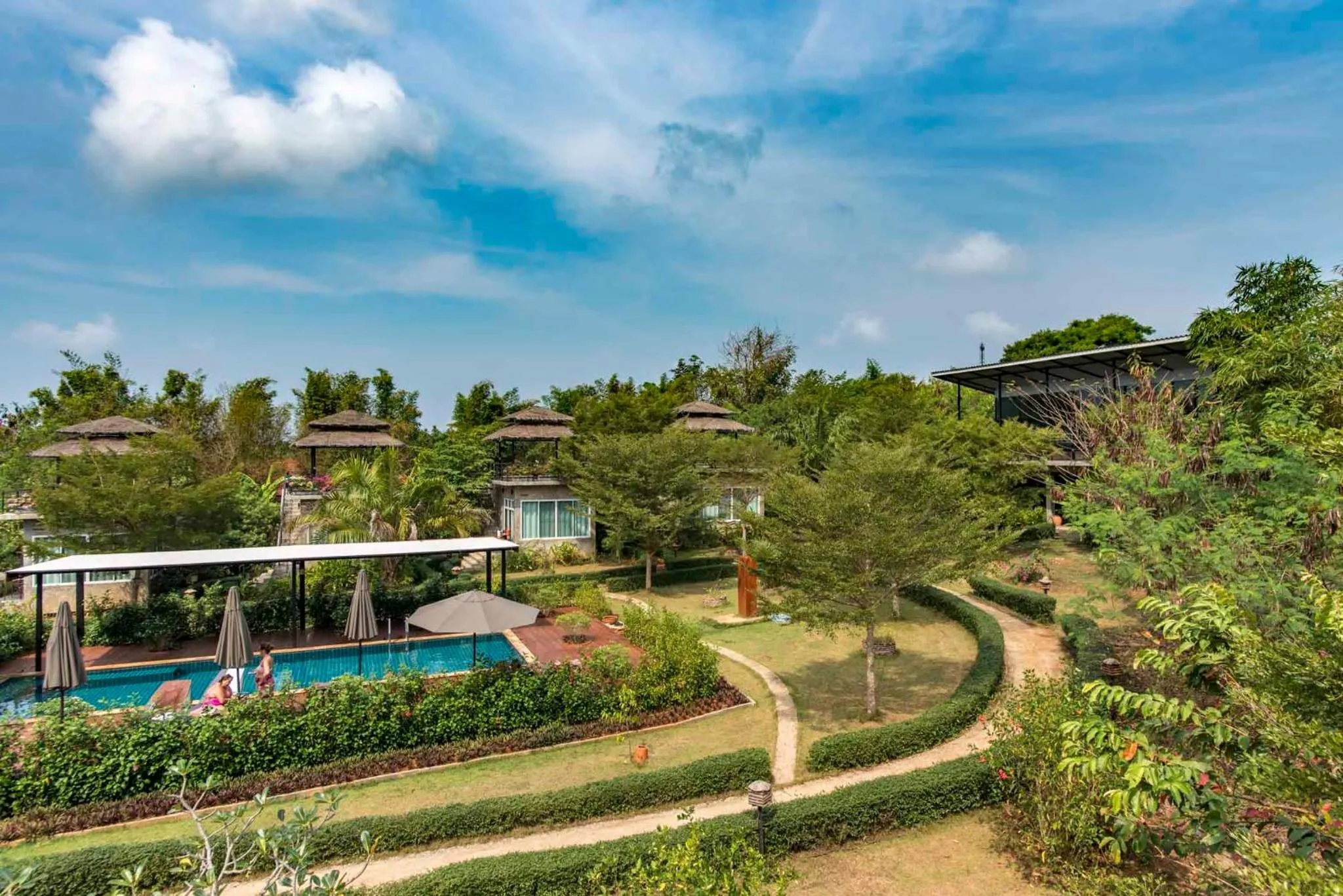 Garden view in Koh Mak White Sand Beach