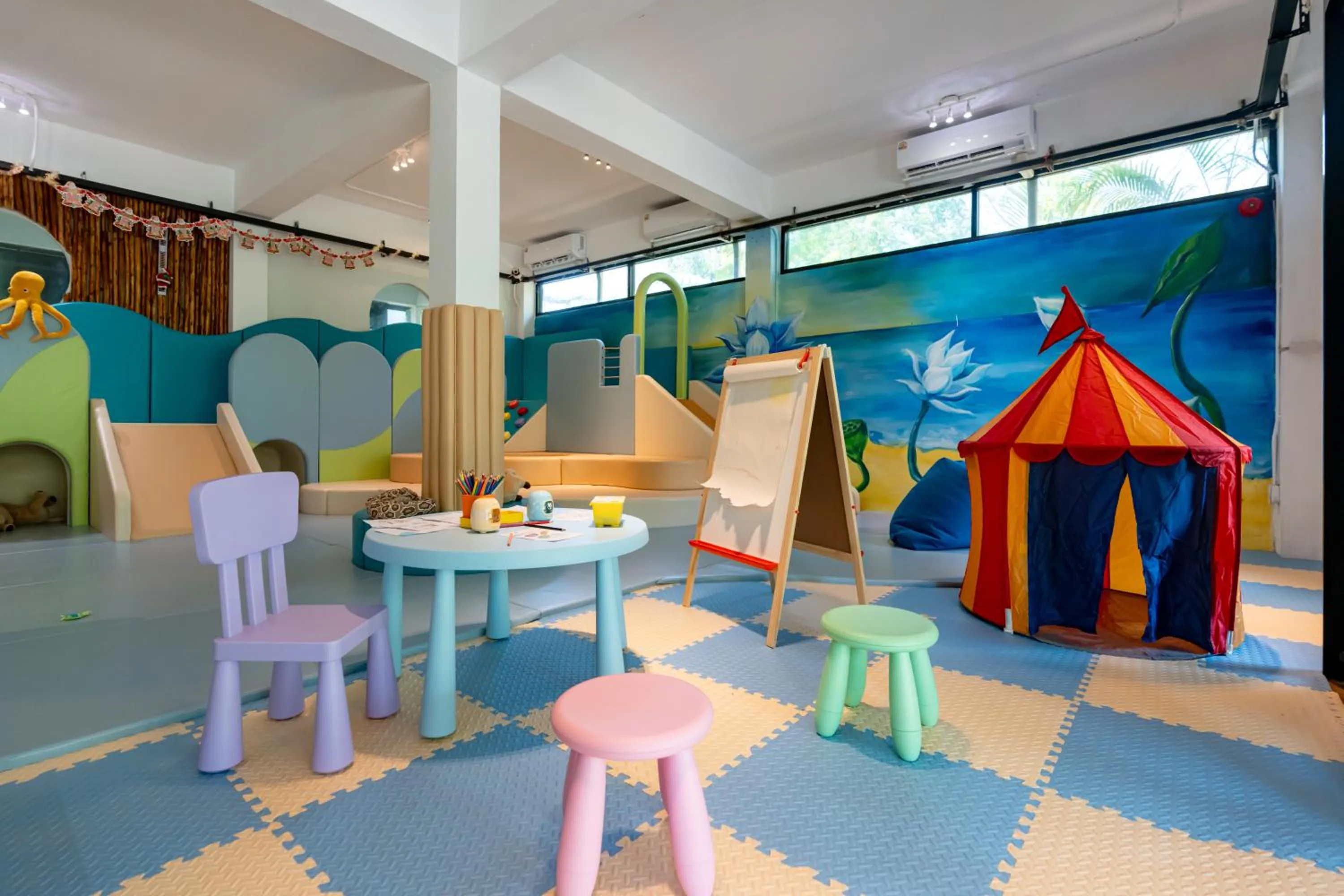 Children play ground in Koh Mak White Sand Beach
