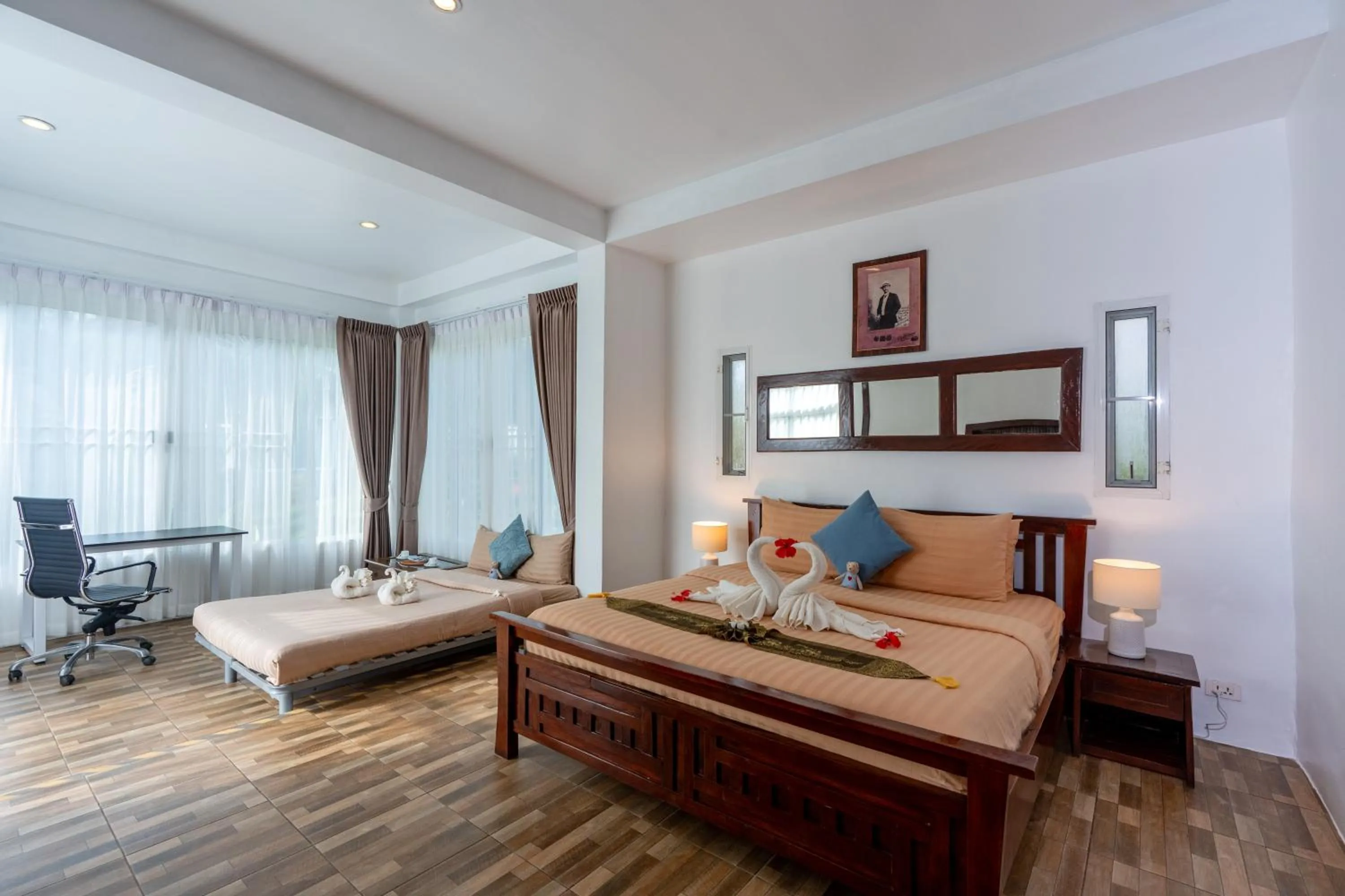 Bed in Koh Mak White Sand Beach