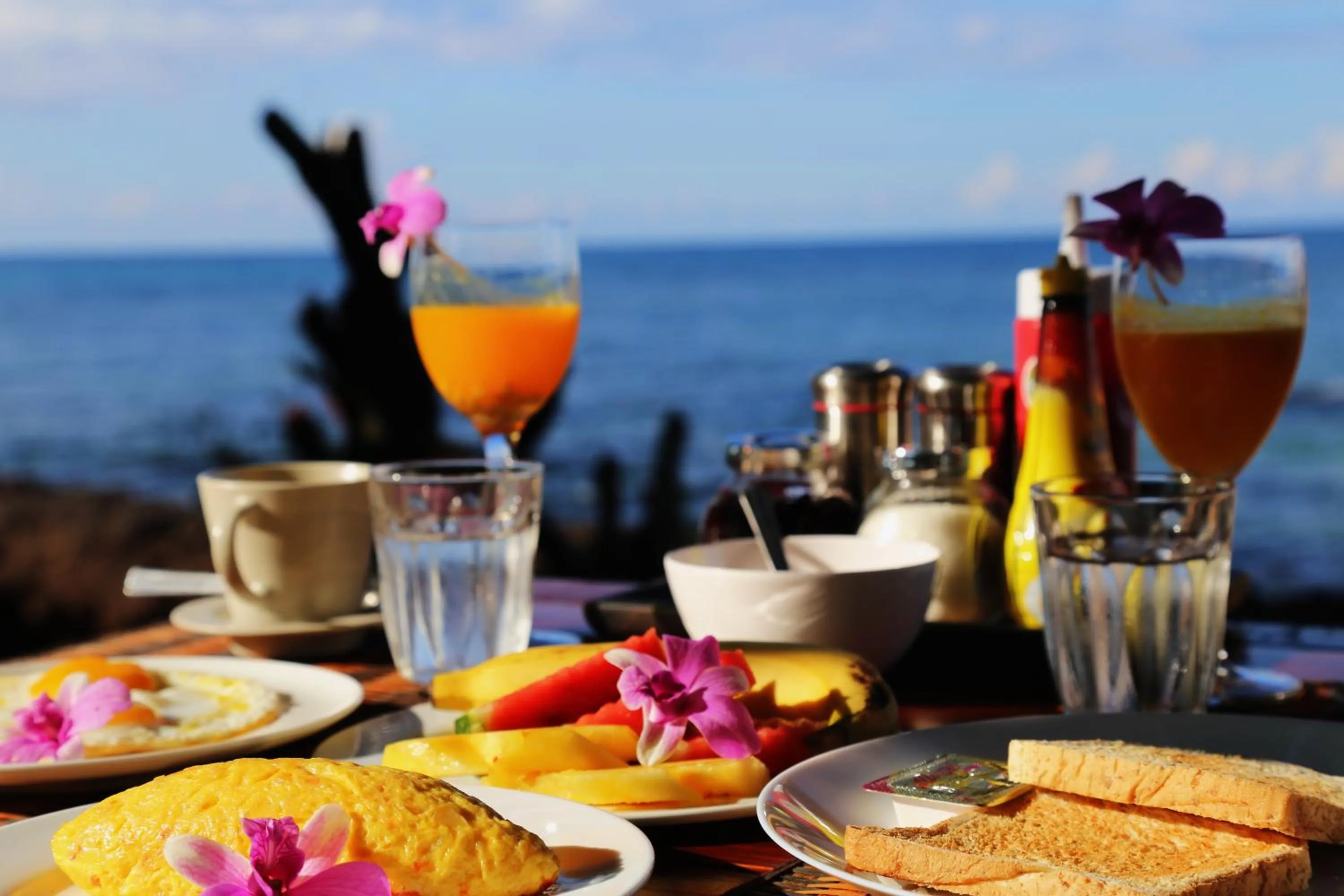 Food close-up in Koh Mak White Sand Beach