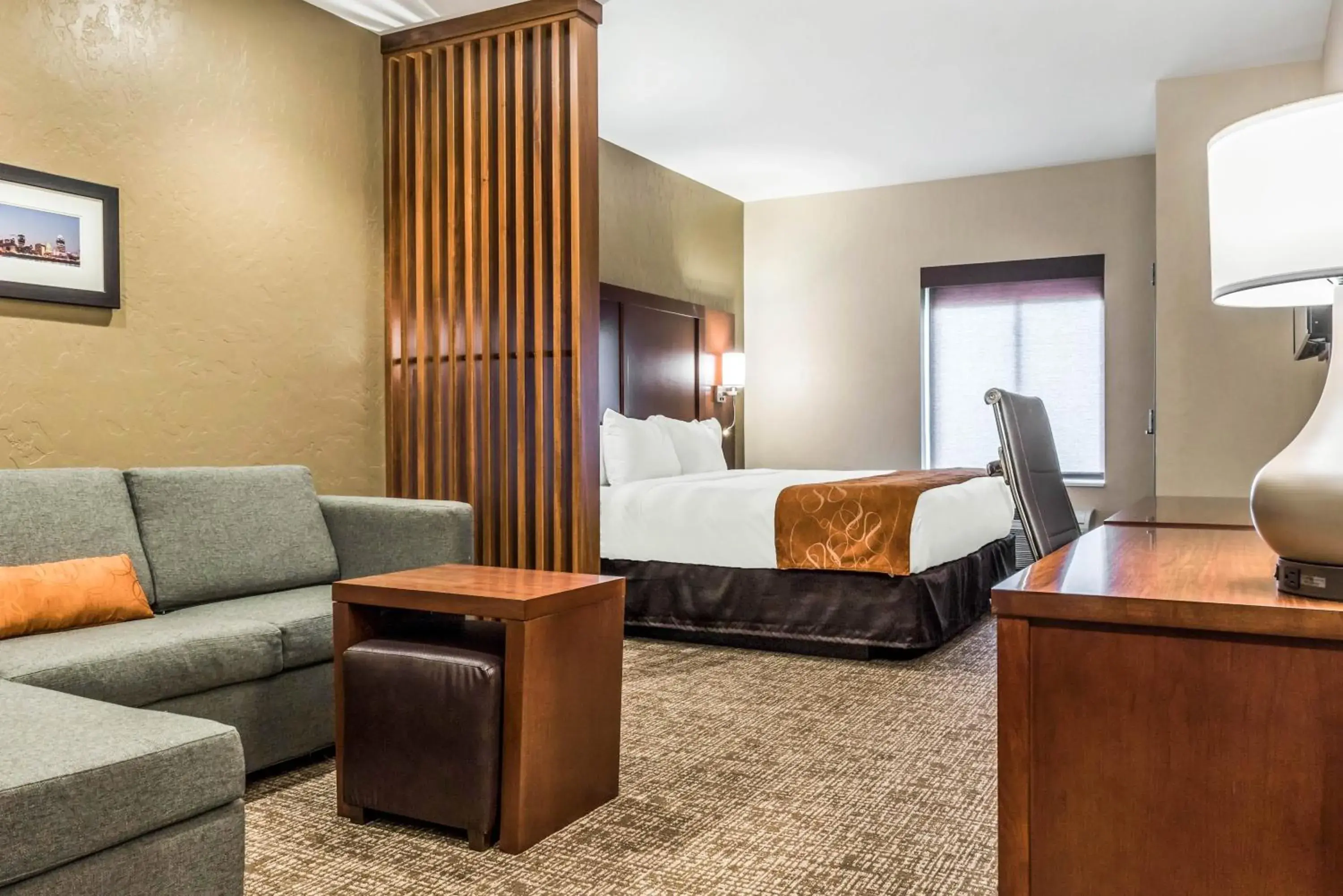 King Suite with Roll in Shower - Accessible/Non-Smoking in Comfort Suites Florence - Cincinnati South King Suite with Roll in Shower - Accessible/Non-Smoking in Comfort Suites Florence - Cincinnati South