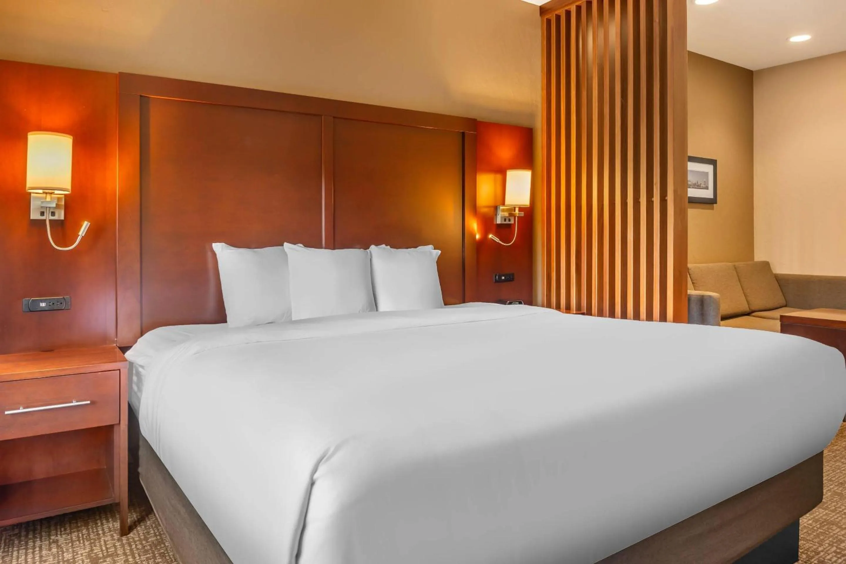 Bedroom, Bed in Comfort Suites Florence - Cincinnati South