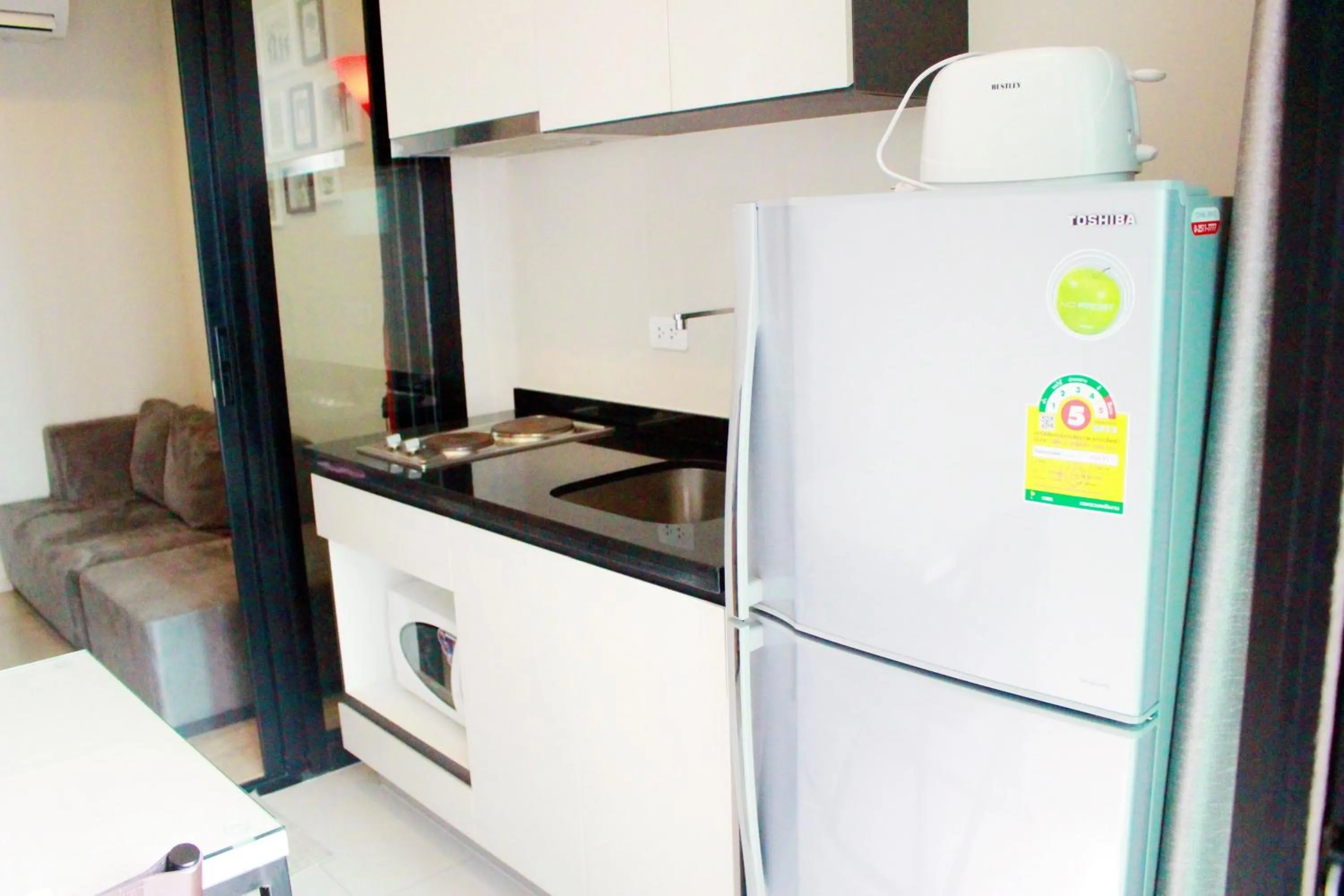 Kitchen or kitchenette in LLX Apartments at The Base condo