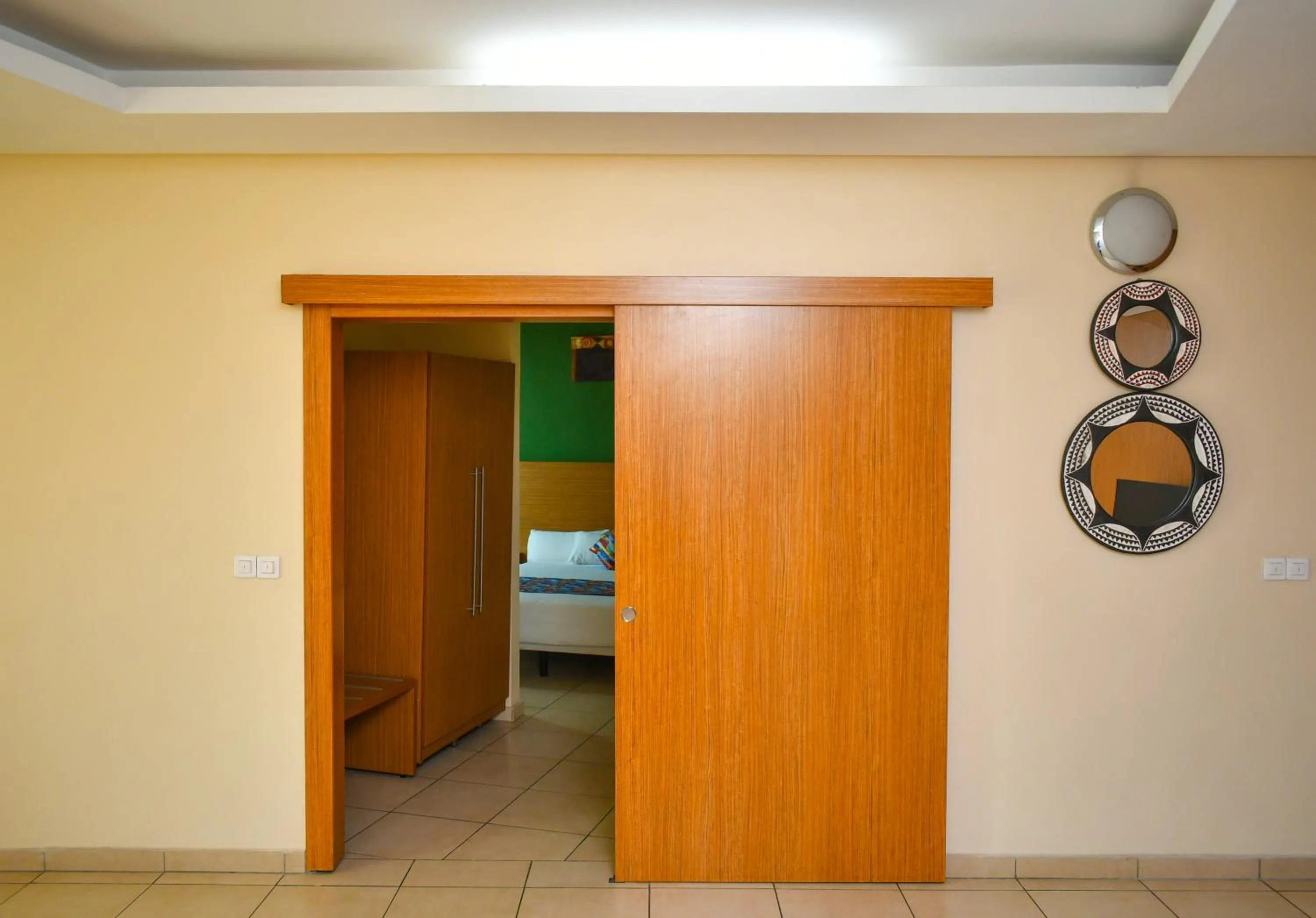 Bed in Palm Club Hotel