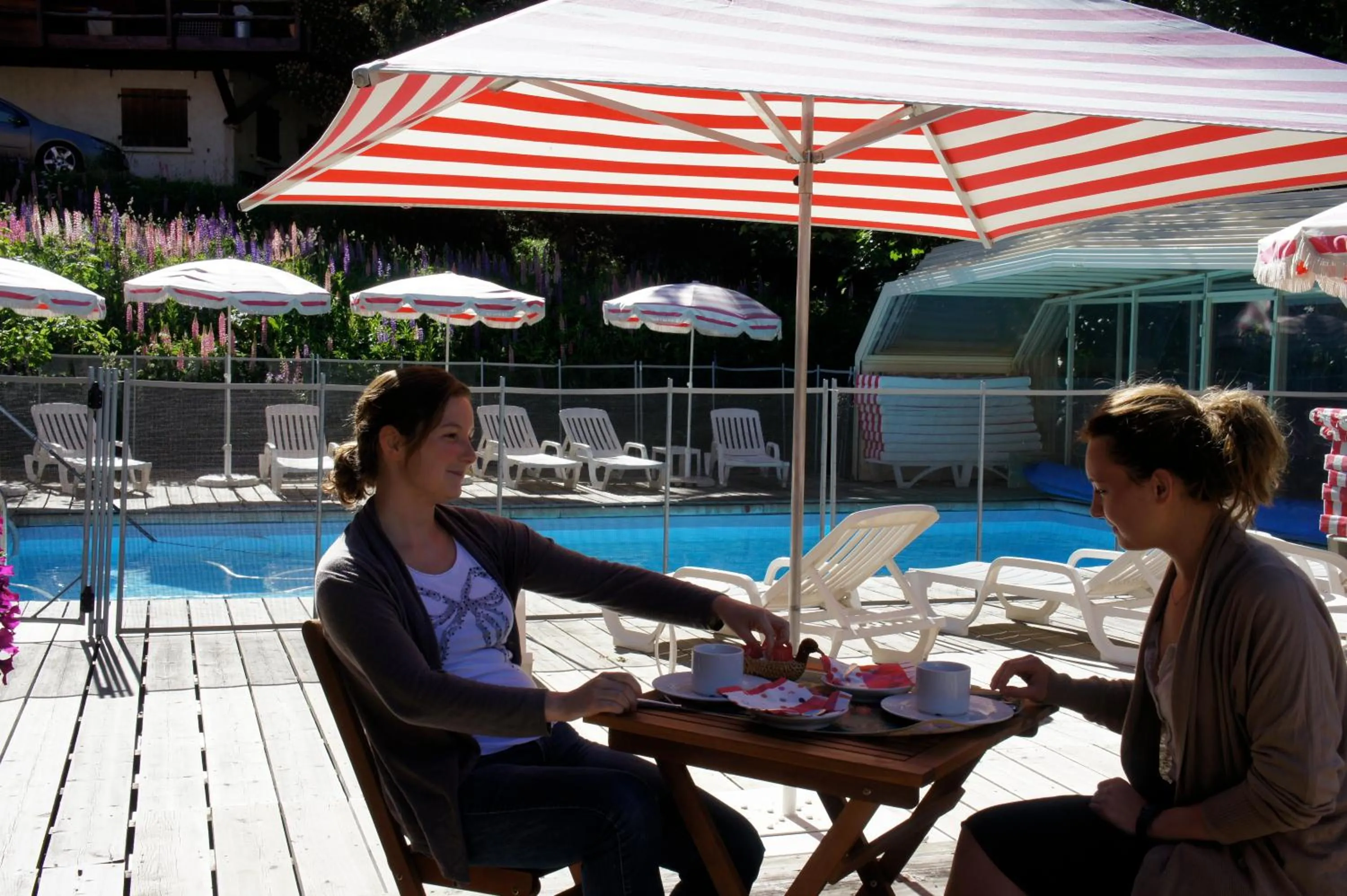 Balcony/Terrace in Hotel Adret