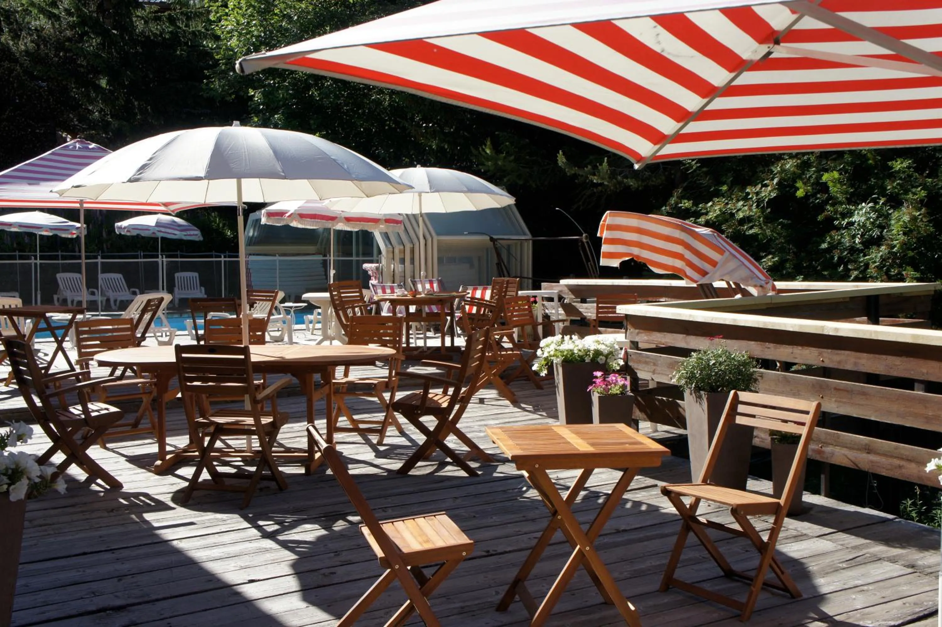 Balcony/Terrace in Hotel Adret