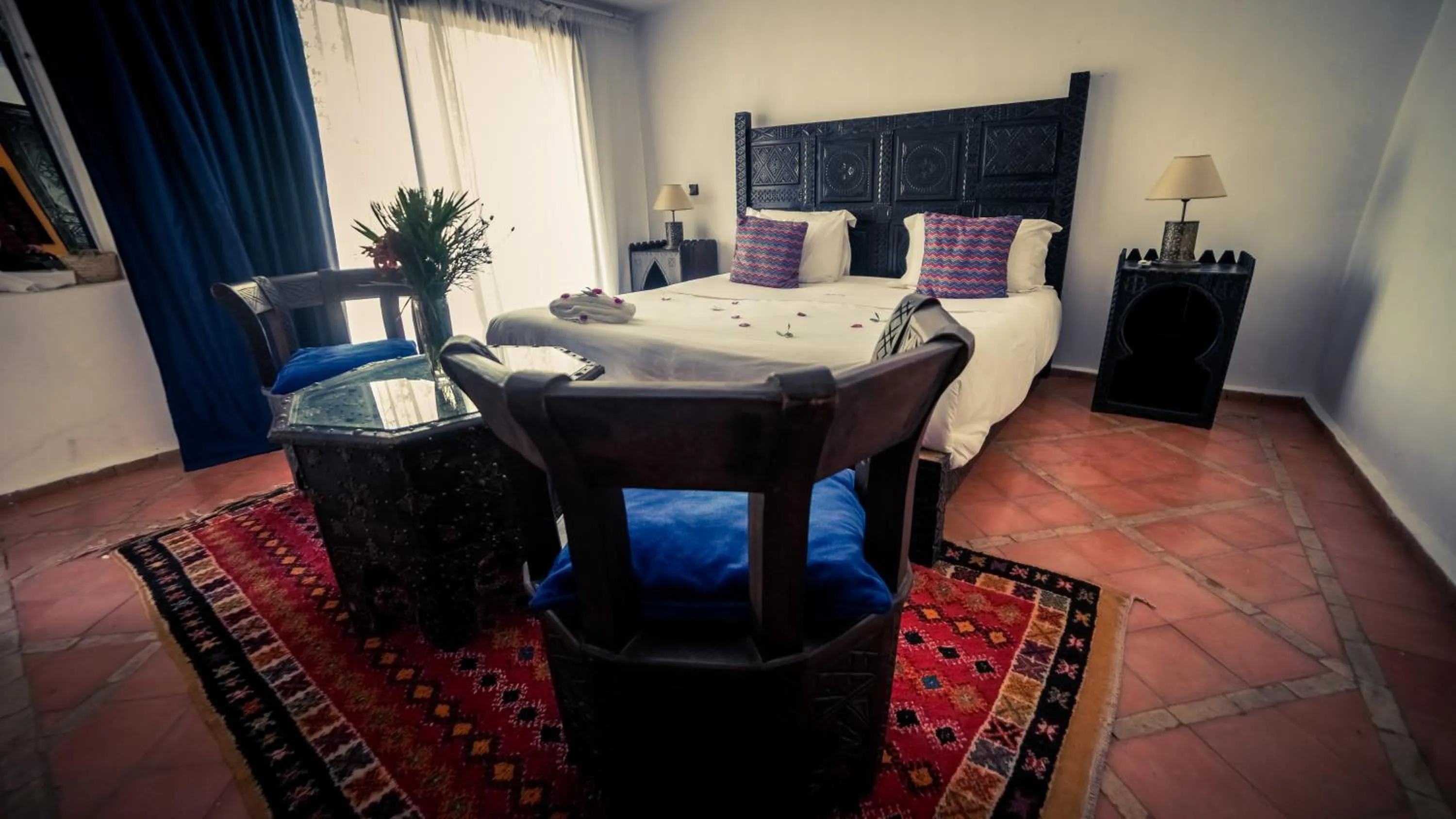 Bed in Ksar Shama - Atlas Mountain Escape