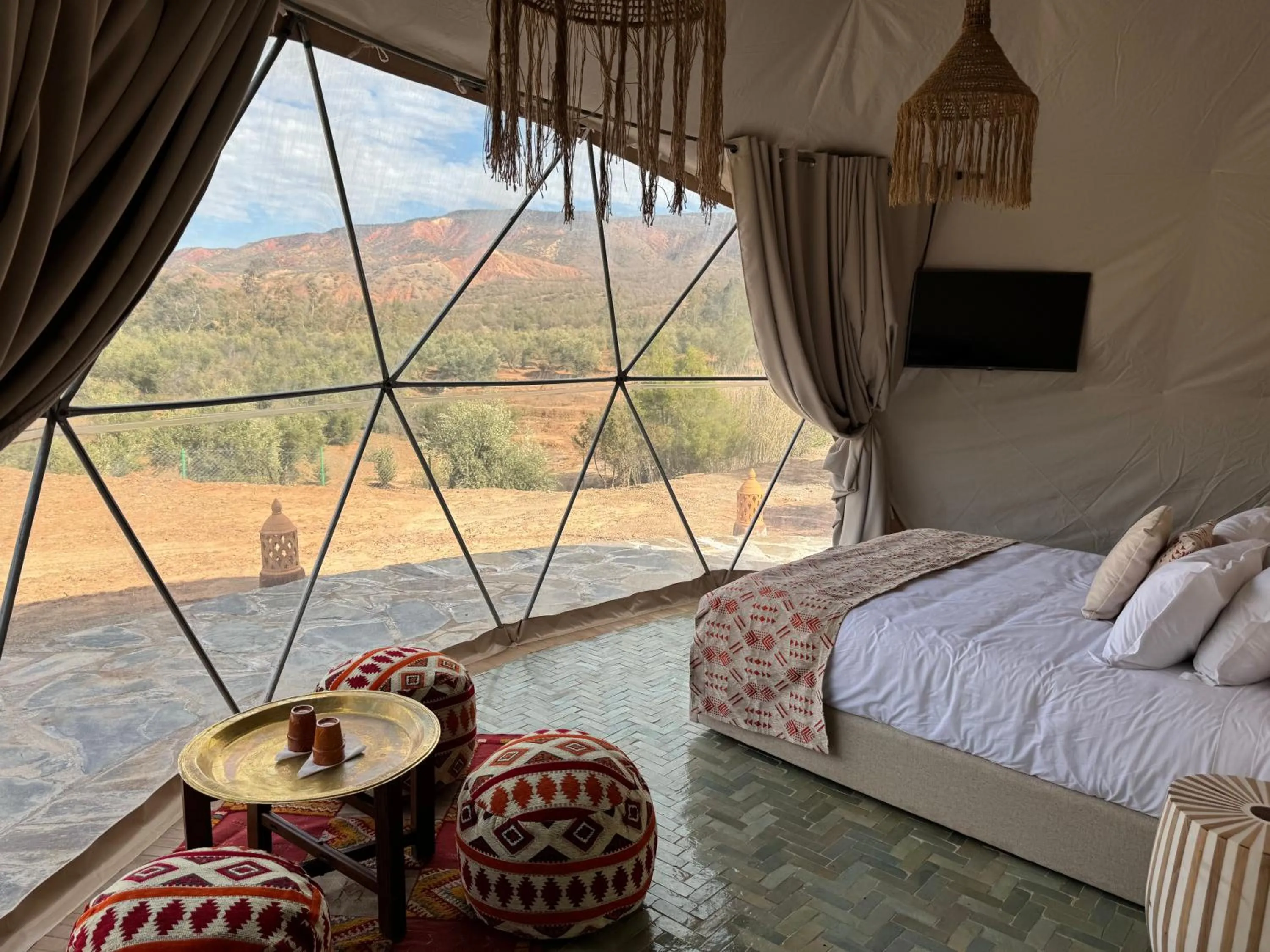 Bed in Ksar Shama - Atlas Mountain Retreat