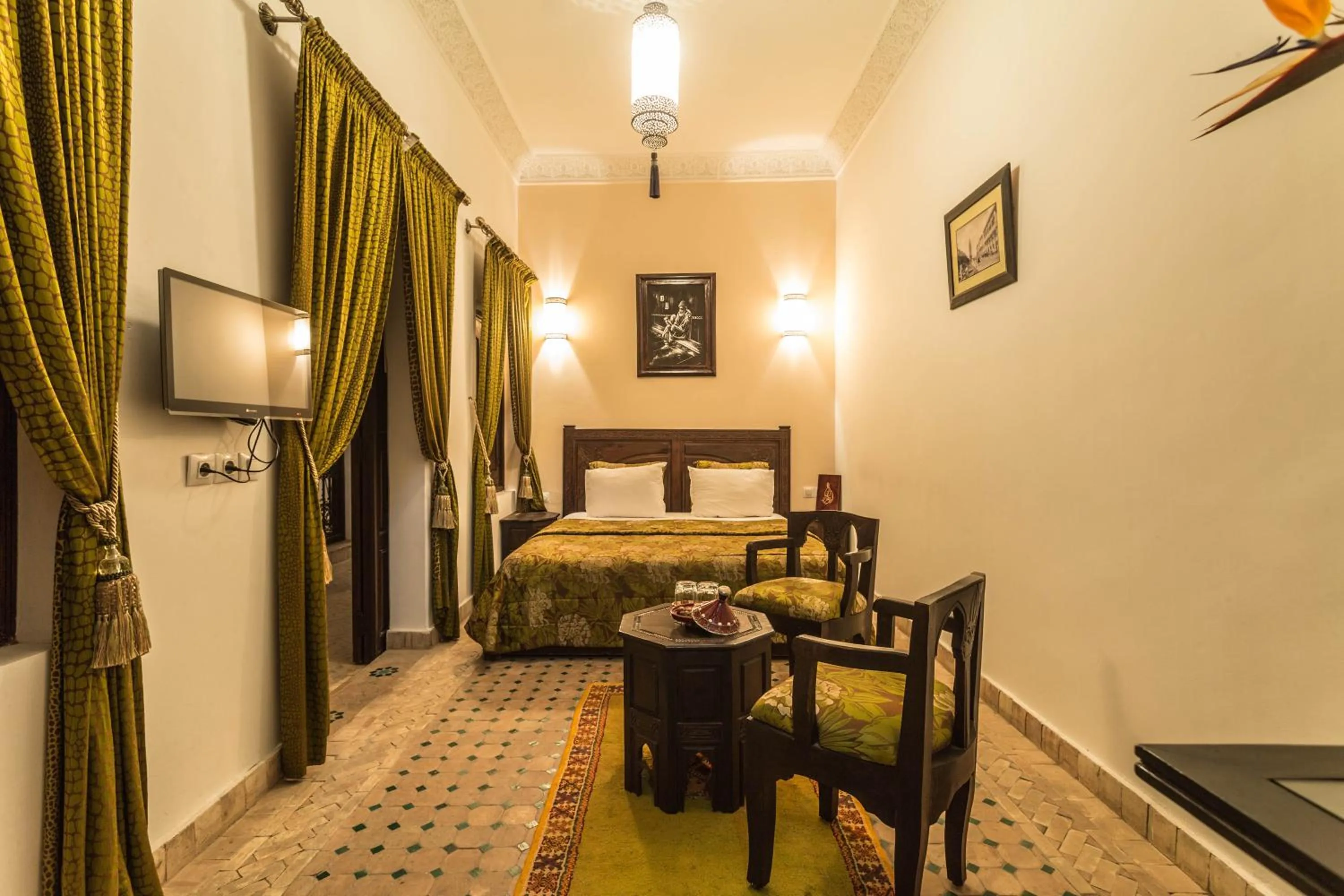Bed in Riad Nasreen