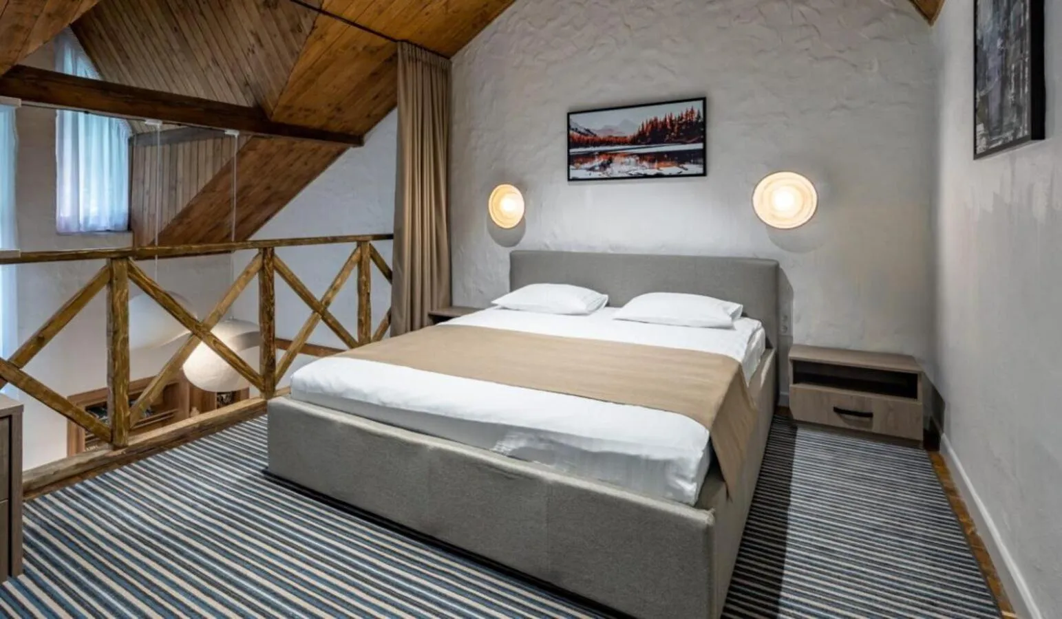 Bed in Drevny Grad Park-hotel