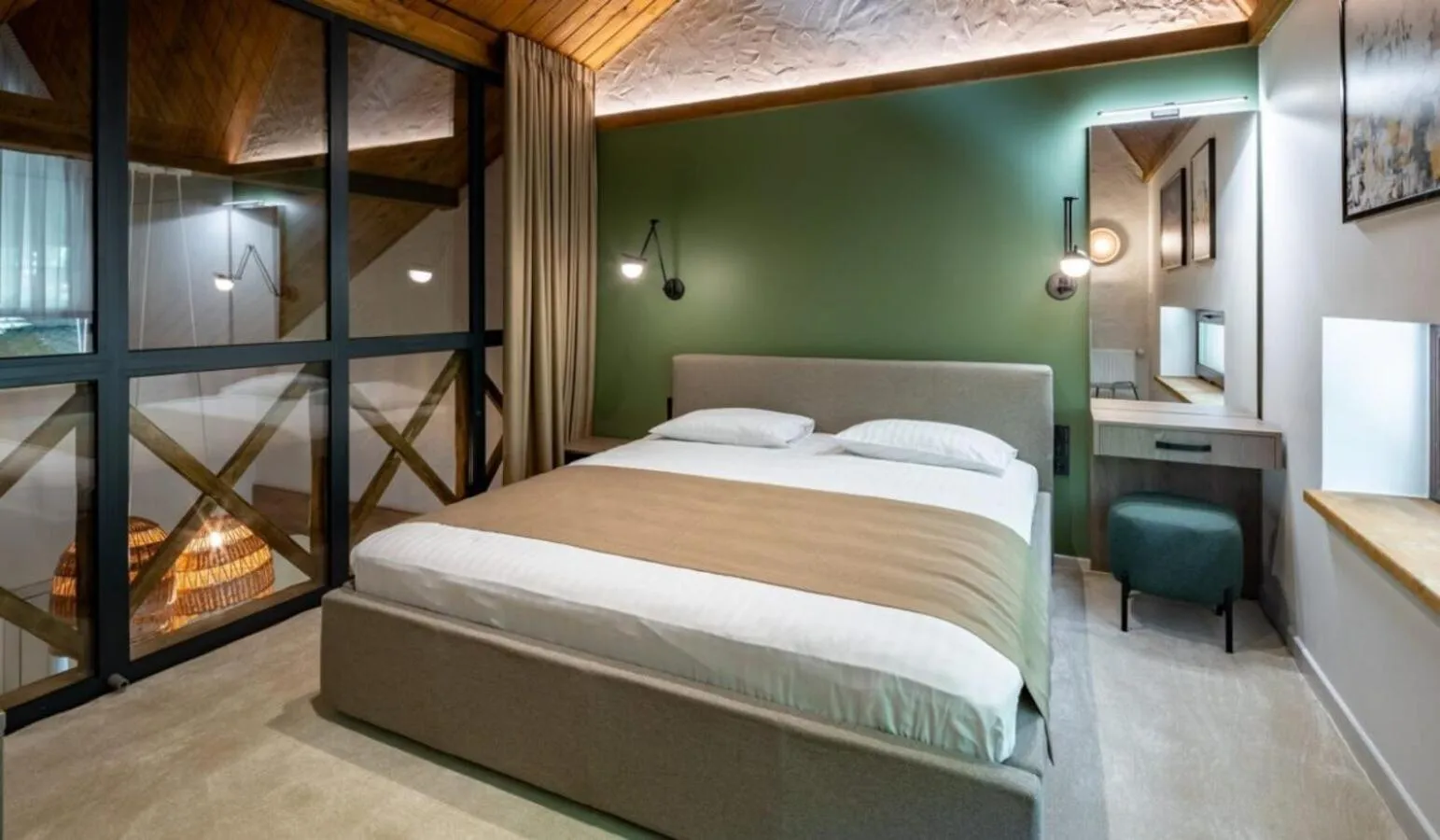 Bed in Drevny Grad Park-hotel