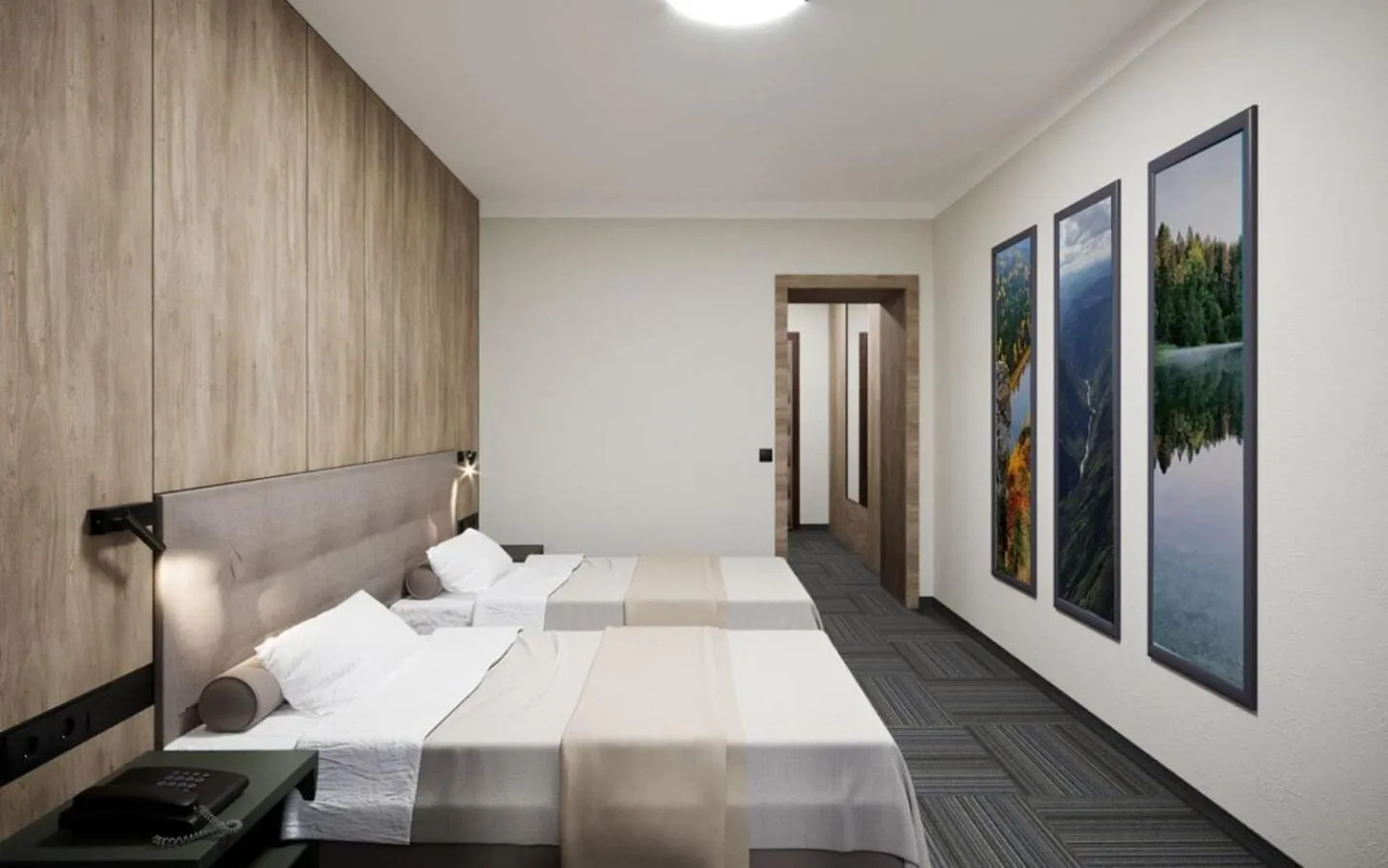 Bed in Drevny Grad Park-hotel