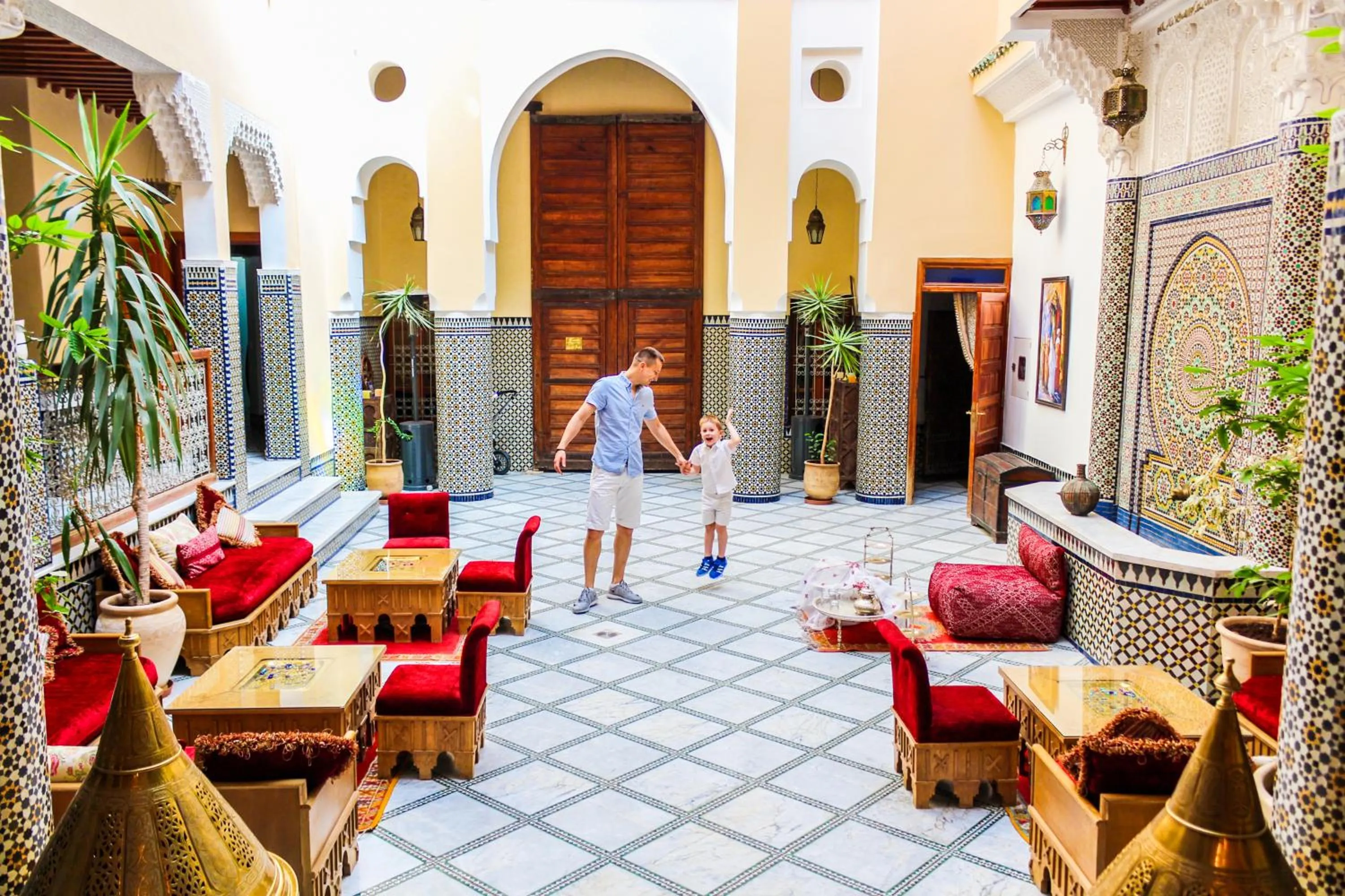 Lobby or reception in Riad-Boutique Borj Dhab Fez
