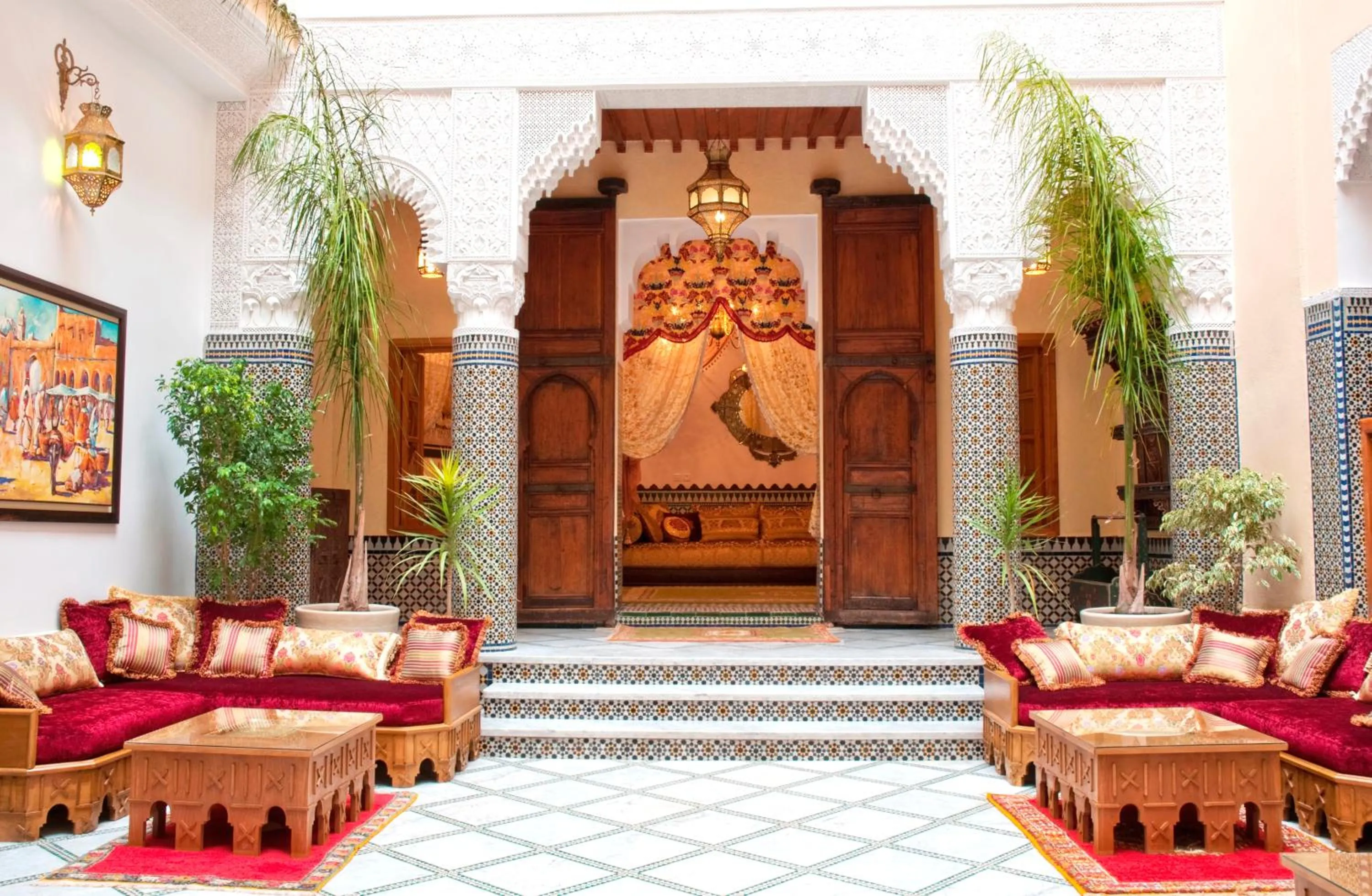 Lobby or reception in Riad-Boutique Borj Dhab Fez