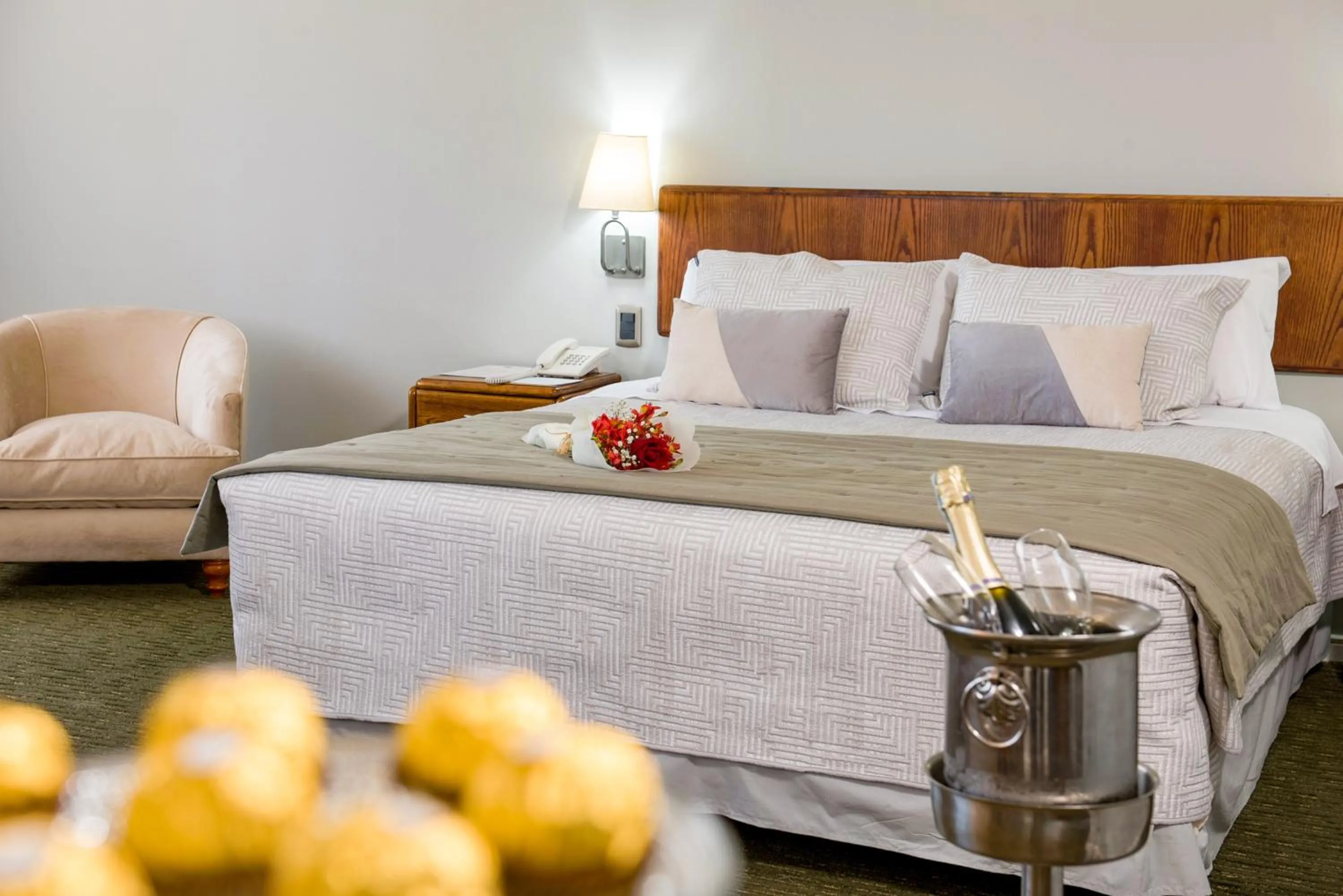 Bed in Hotel Diego de Almagro Concepción