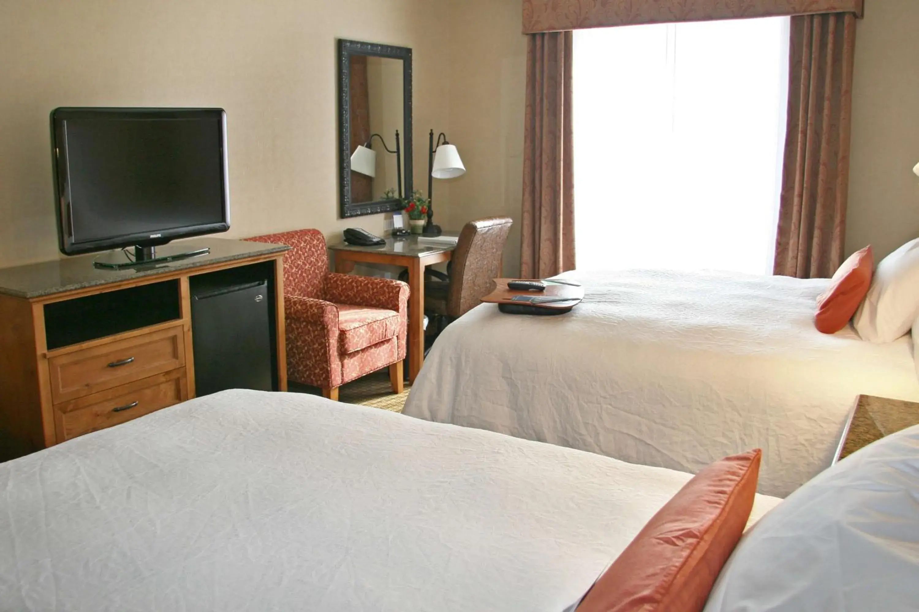 Room with Two Queen Beds - Non-Smoking in Hampton Inn & Suites Buffalo Room with Two Queen Beds - Non-Smoking in Hampton Inn & Suites Buffalo