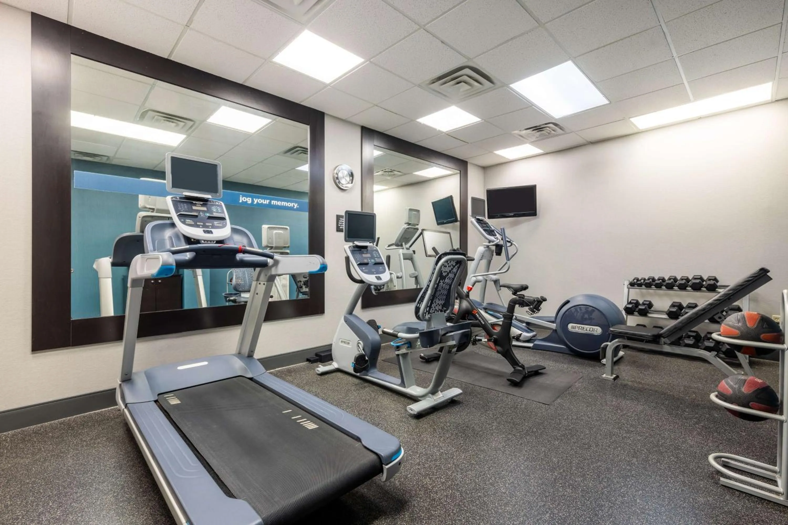 Fitness centre/facilities in Hampton Inn & Suites Woodward
