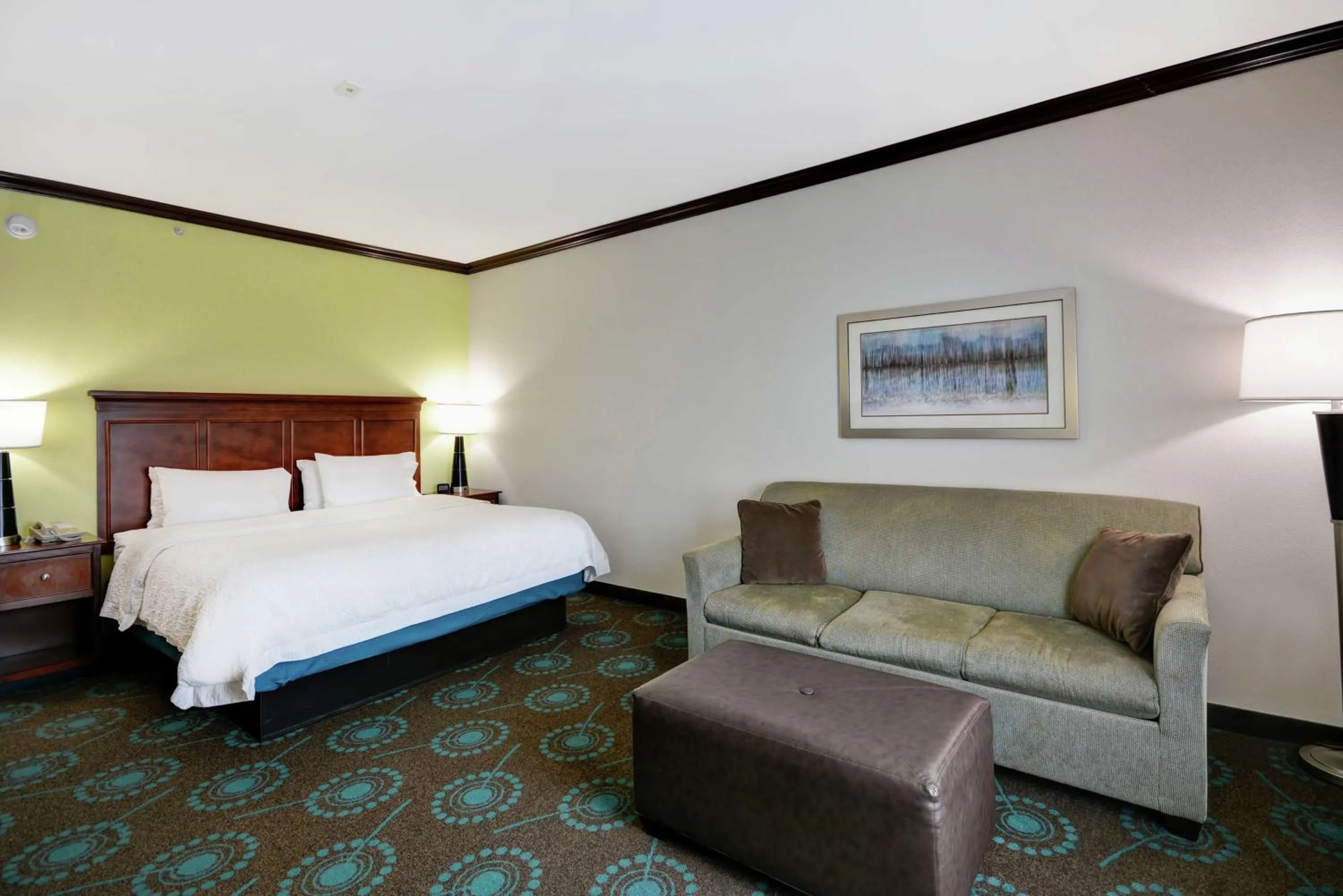 Living room, Bed in Hampton Inn & Suites San Antonio/Northeast I-35