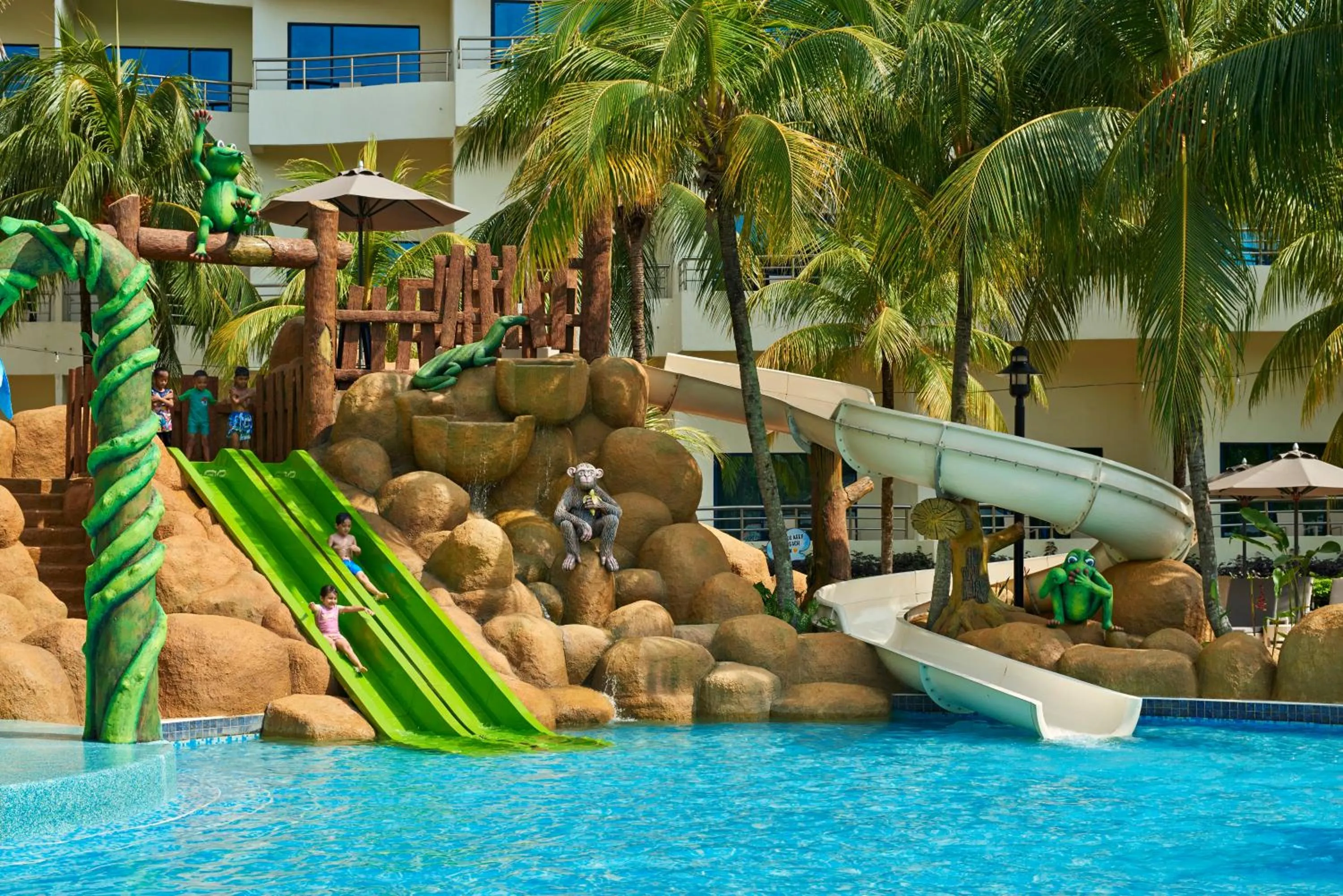 Aqua park in Swiss-Grand Beach Resort Kuantan