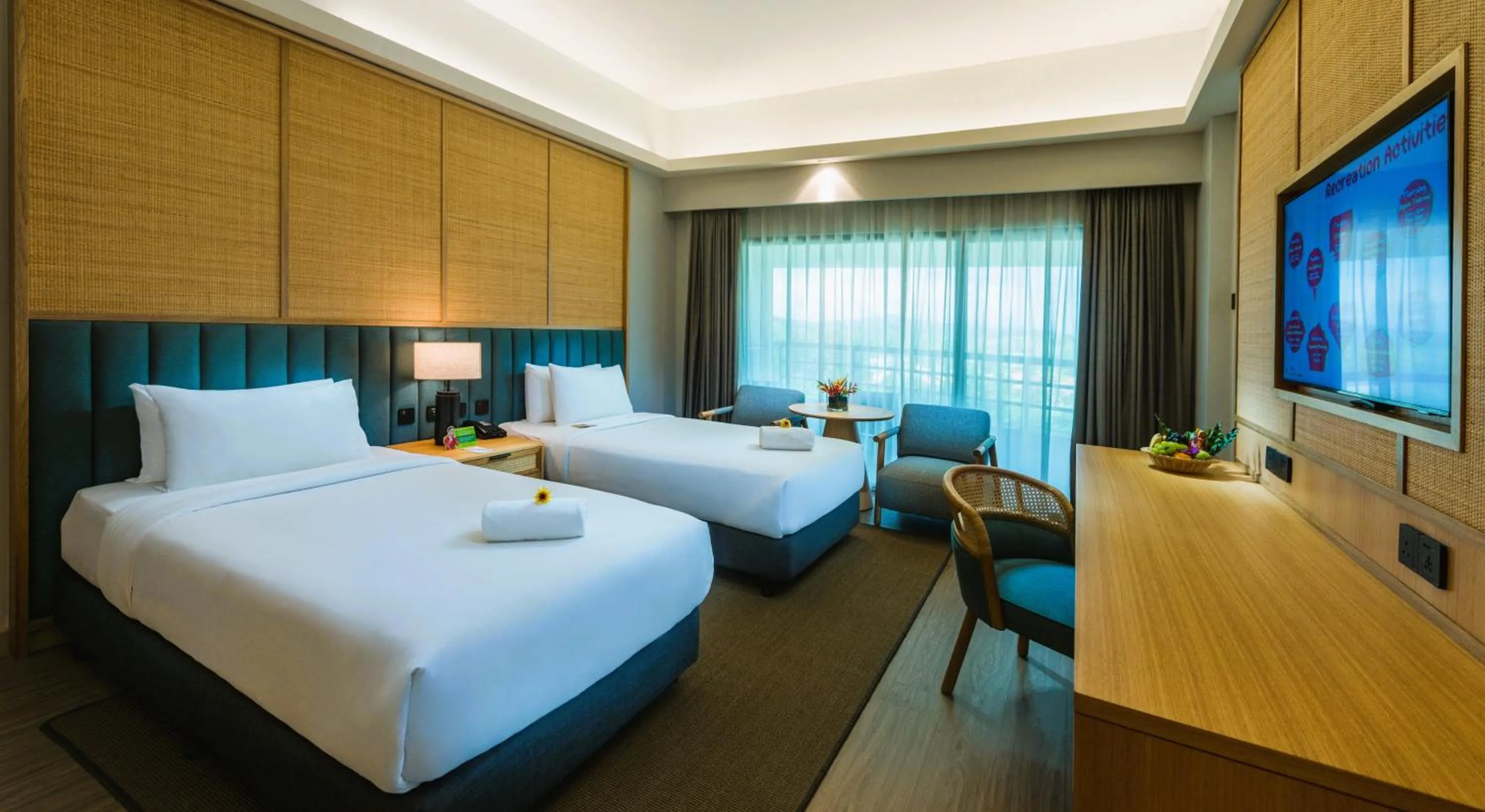 Bed in Swiss-Grand Beach Resort Kuantan