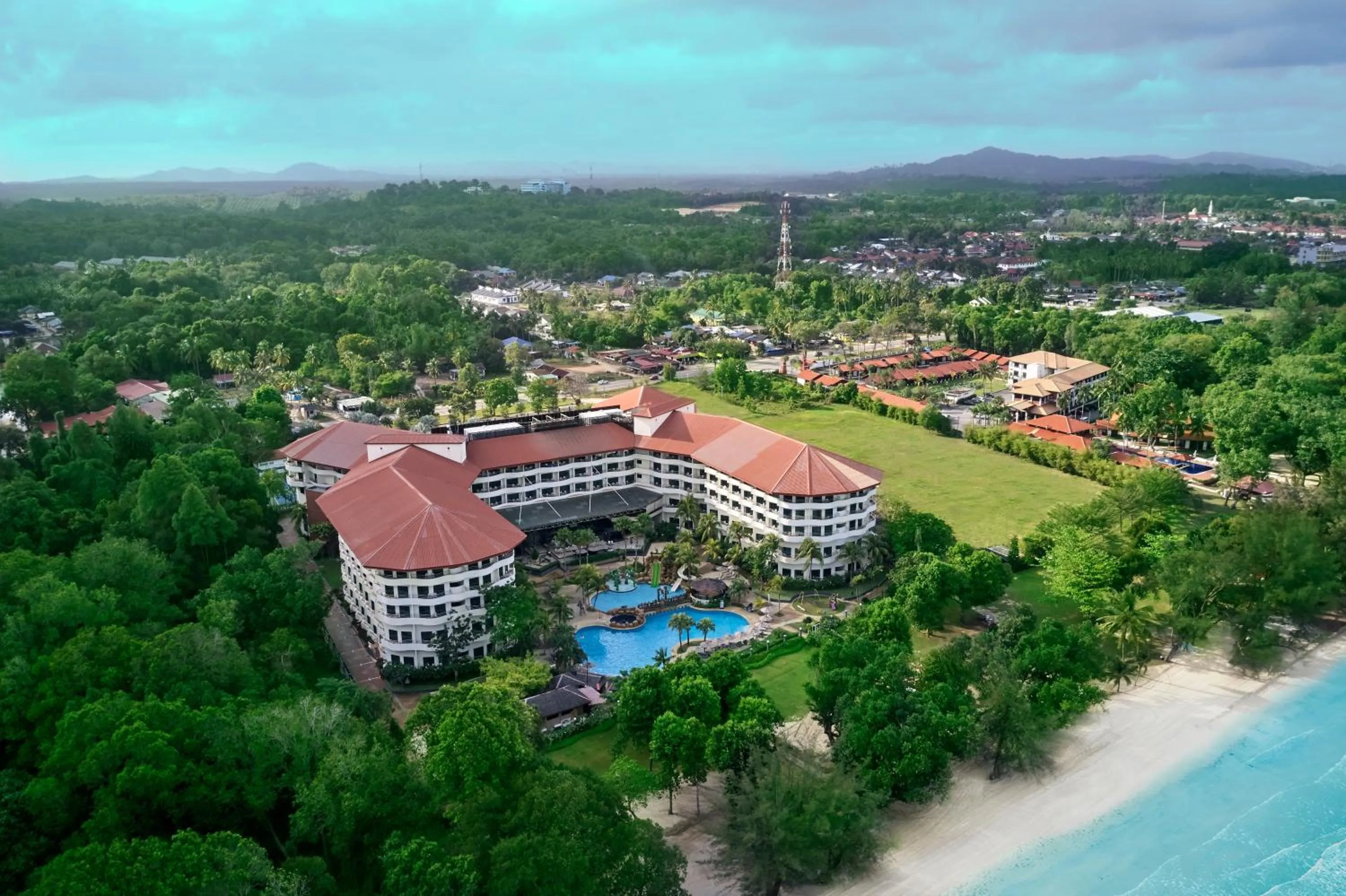 Bird's eye view in Swiss-Grand Beach Resort Kuantan