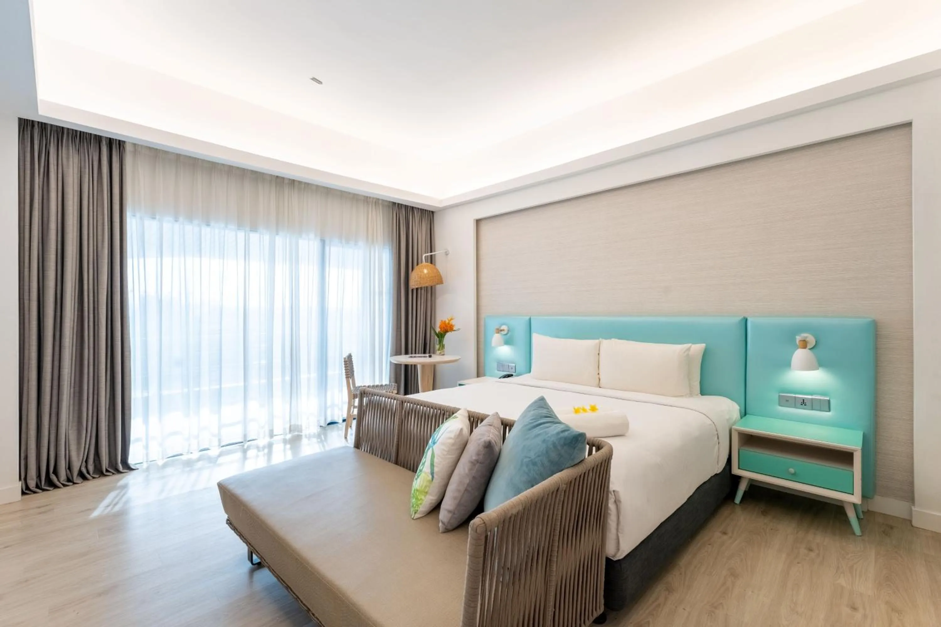 Bed in Swiss-Grand Beach Resort Kuantan