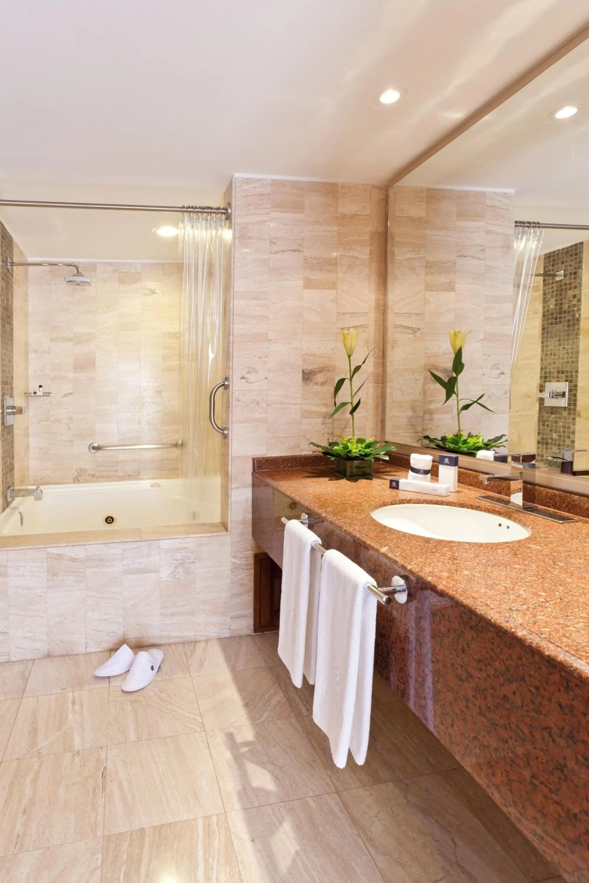 Shower in Hotel Windsor House Inn By GEH Suites