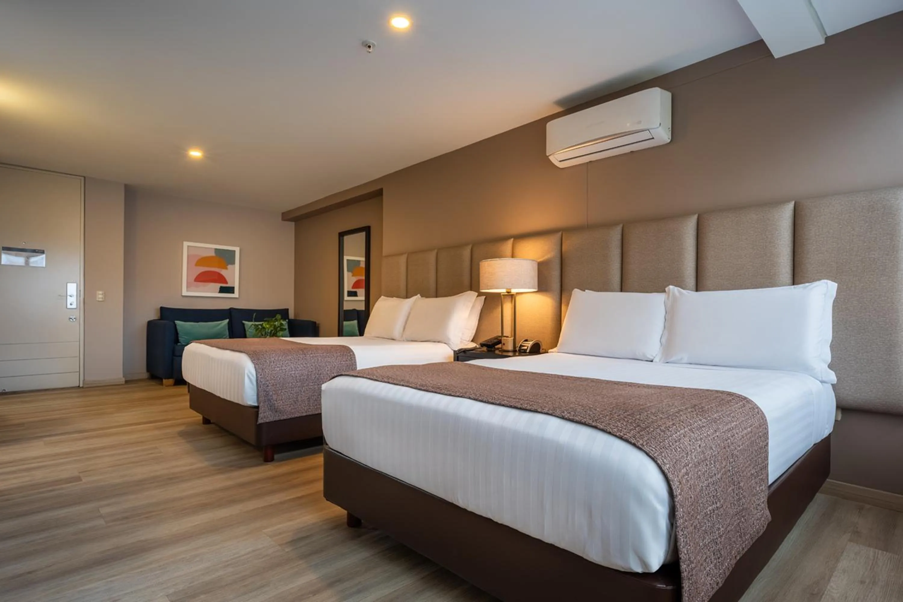 Bed in Estelar Apartamentos Medellin