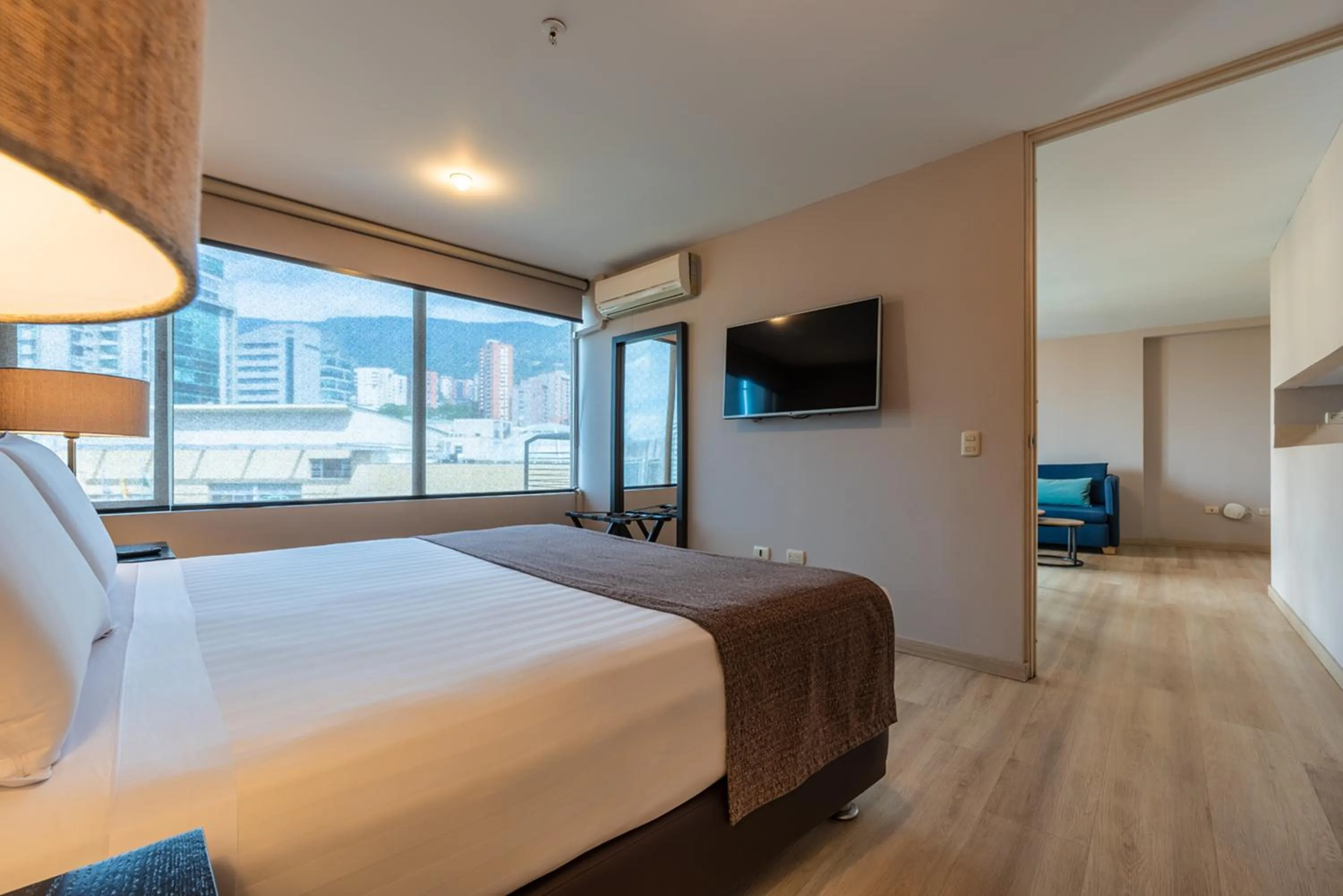 Bed in Estelar Apartamentos Medellin