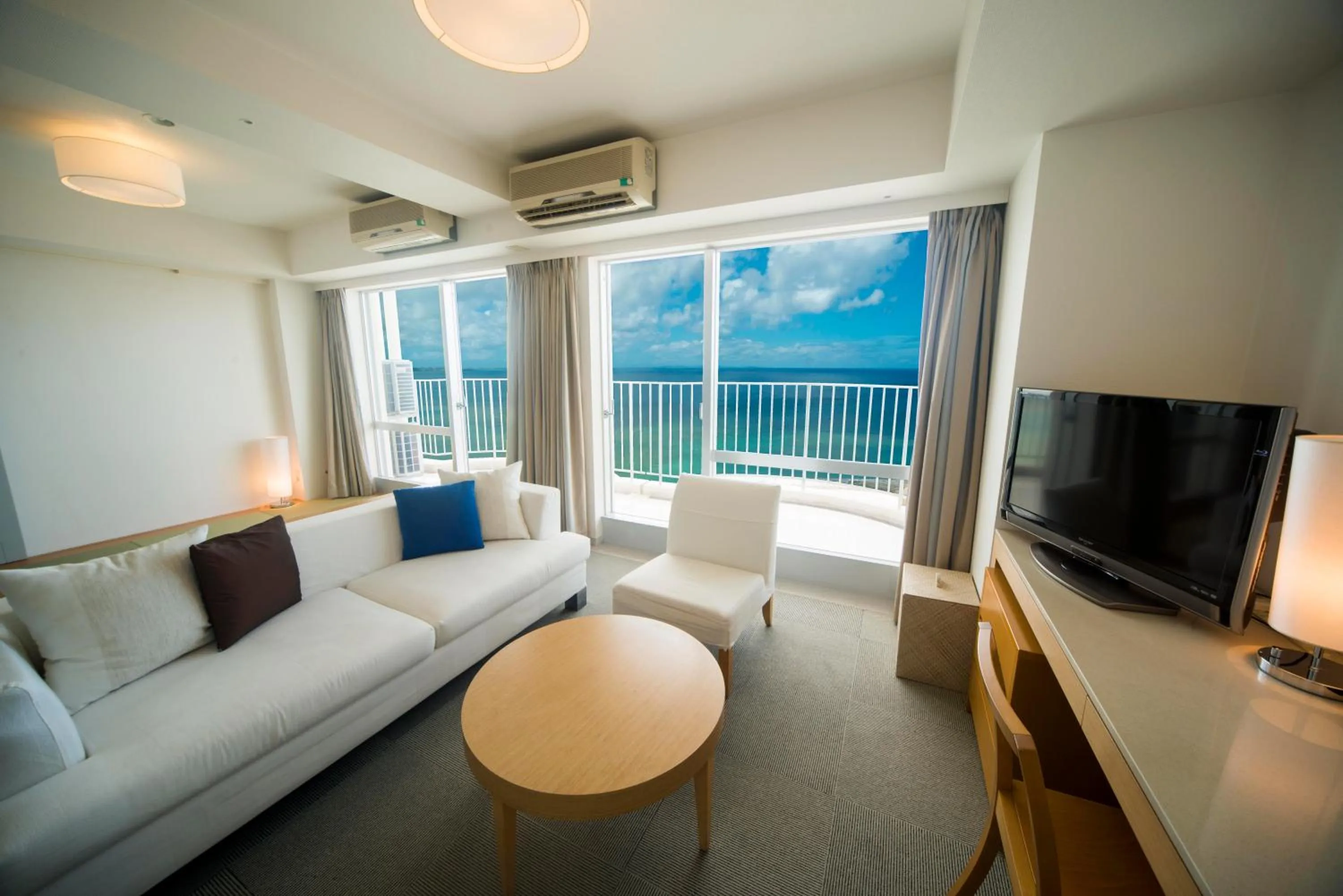 Photo of the whole room in The Beach Tower Okinawa