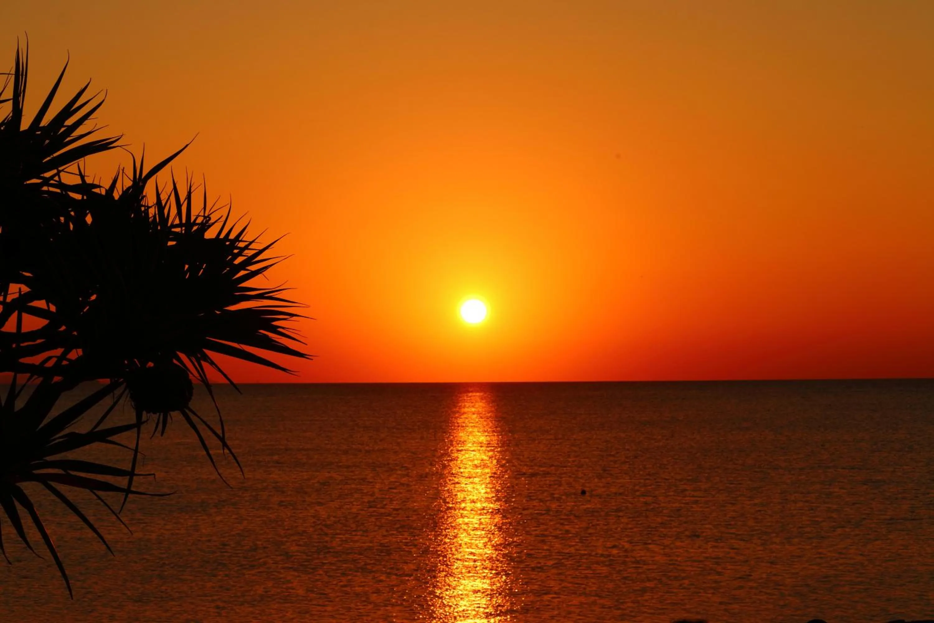 Sunset in The Beach Tower Okinawa