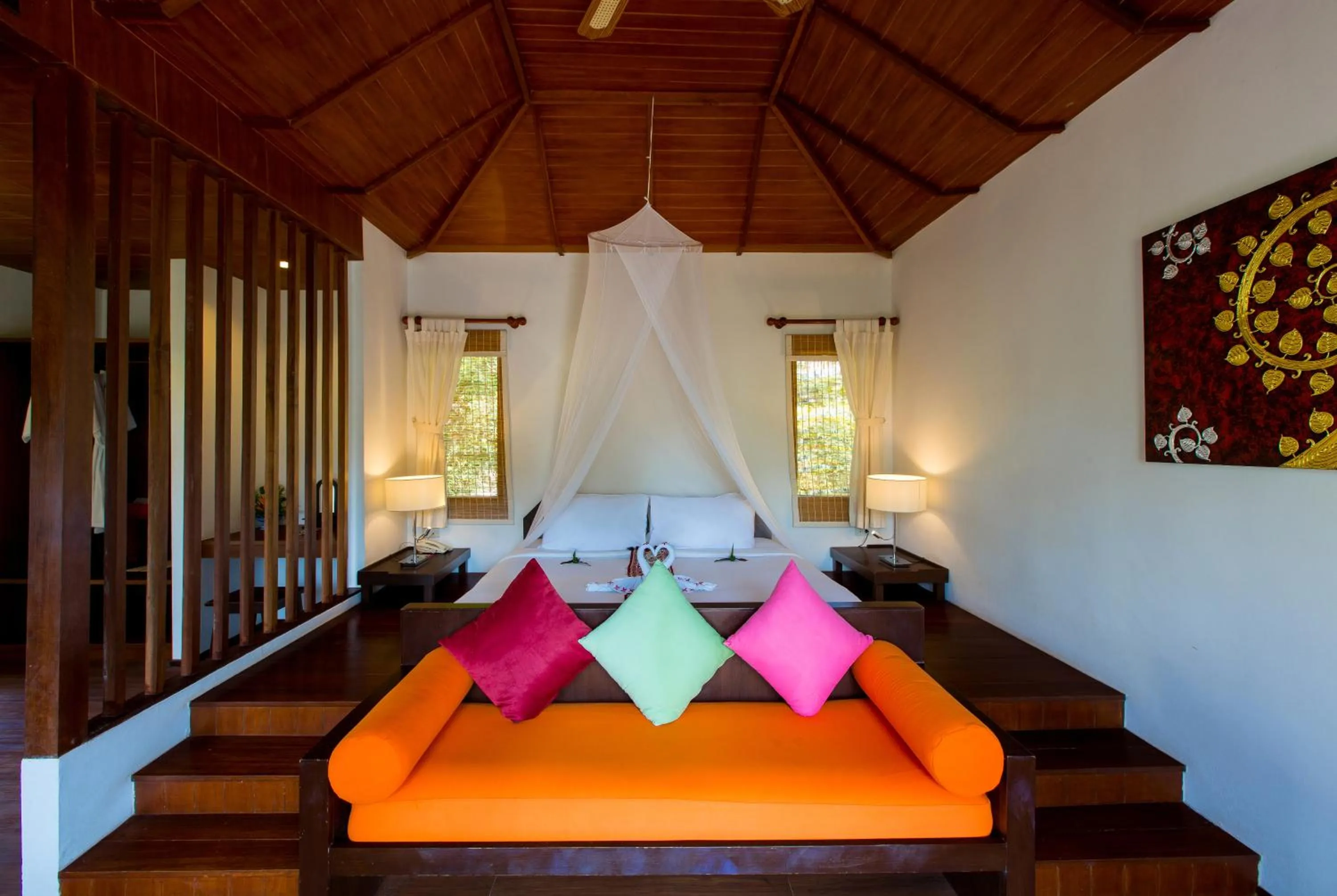 Living room, Bed in Elixir Resort Koh Yao Yai - SHA Plus