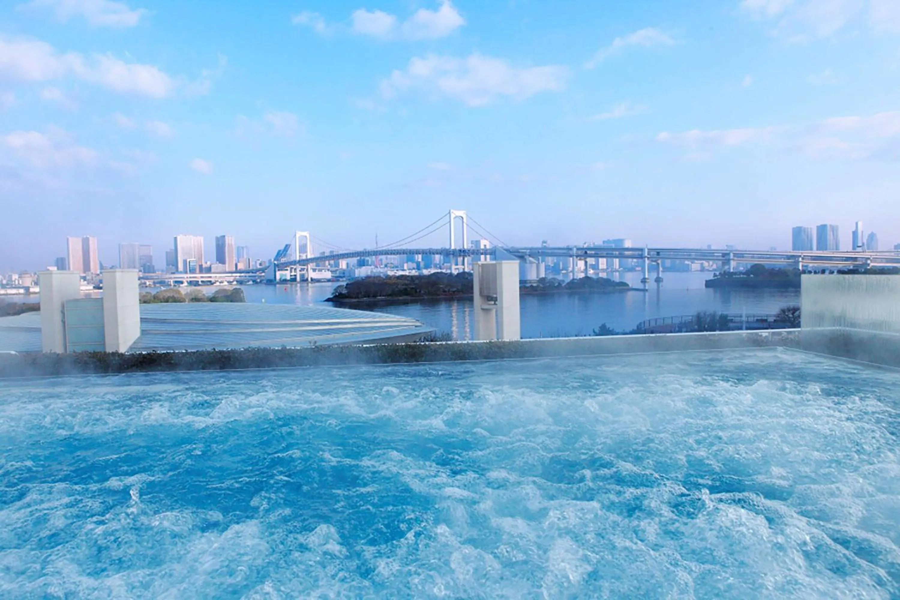 Pool view in Hilton Tokyo Odaiba